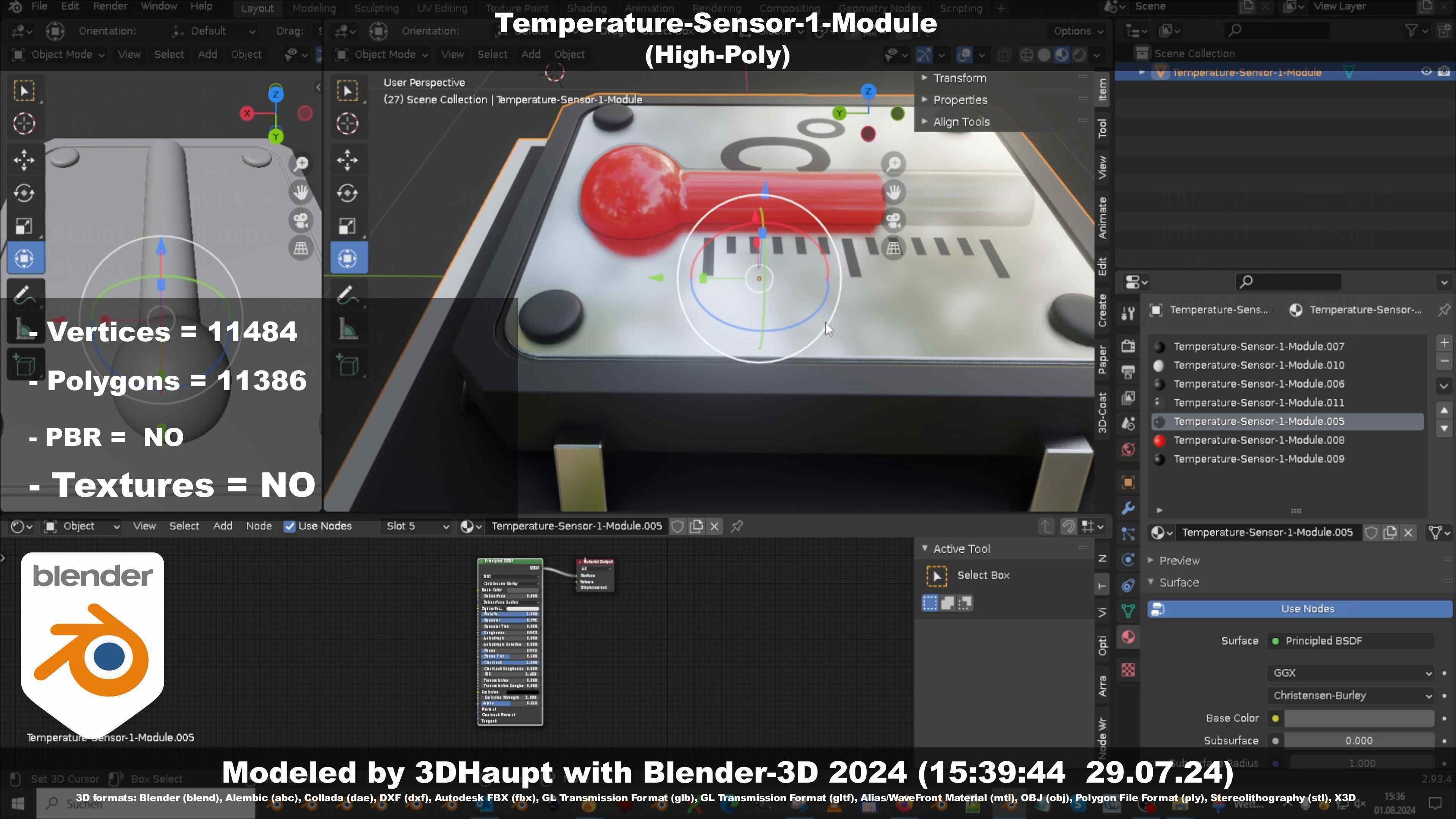 Temperature-Sensor-1-Module  3D model_8