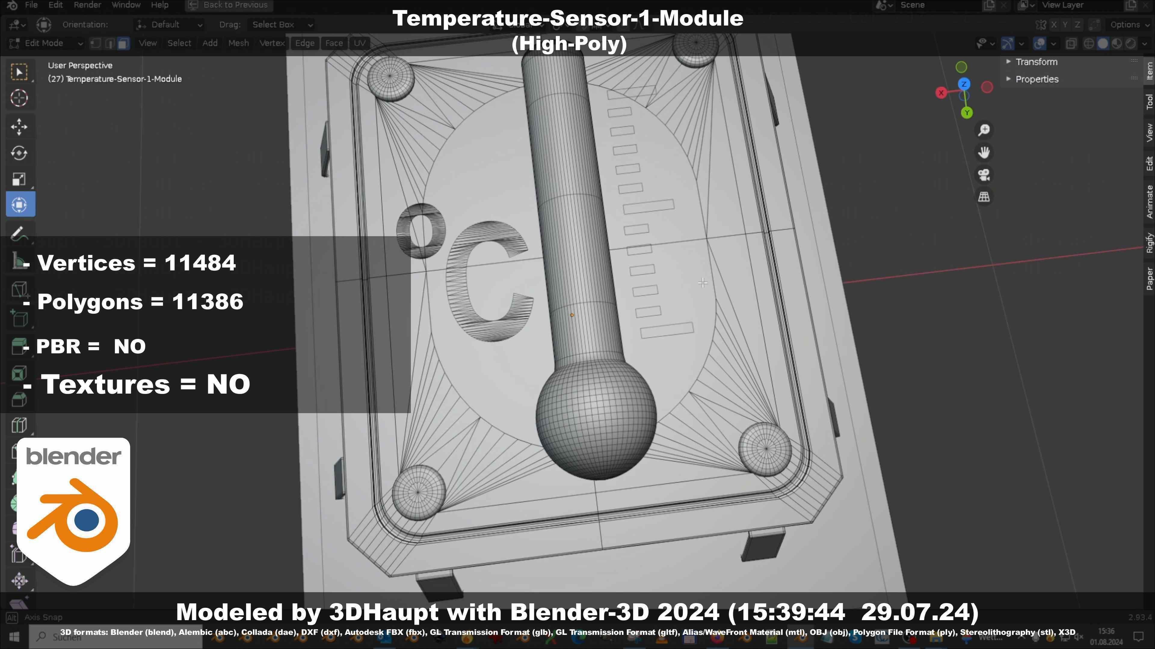 Temperature-Sensor-1-Module  3D model_49