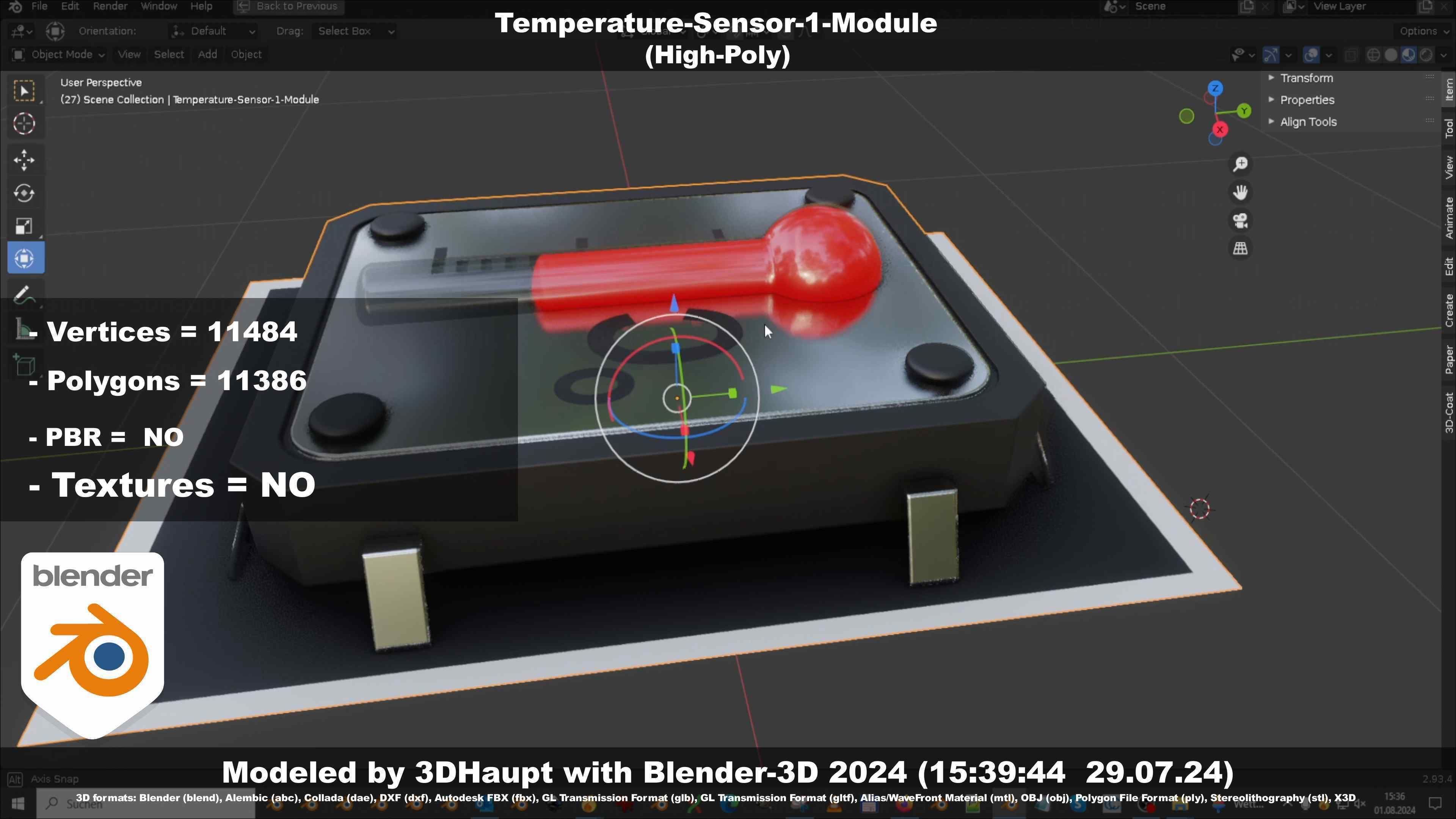 Temperature-Sensor-1-Module  3D model_104