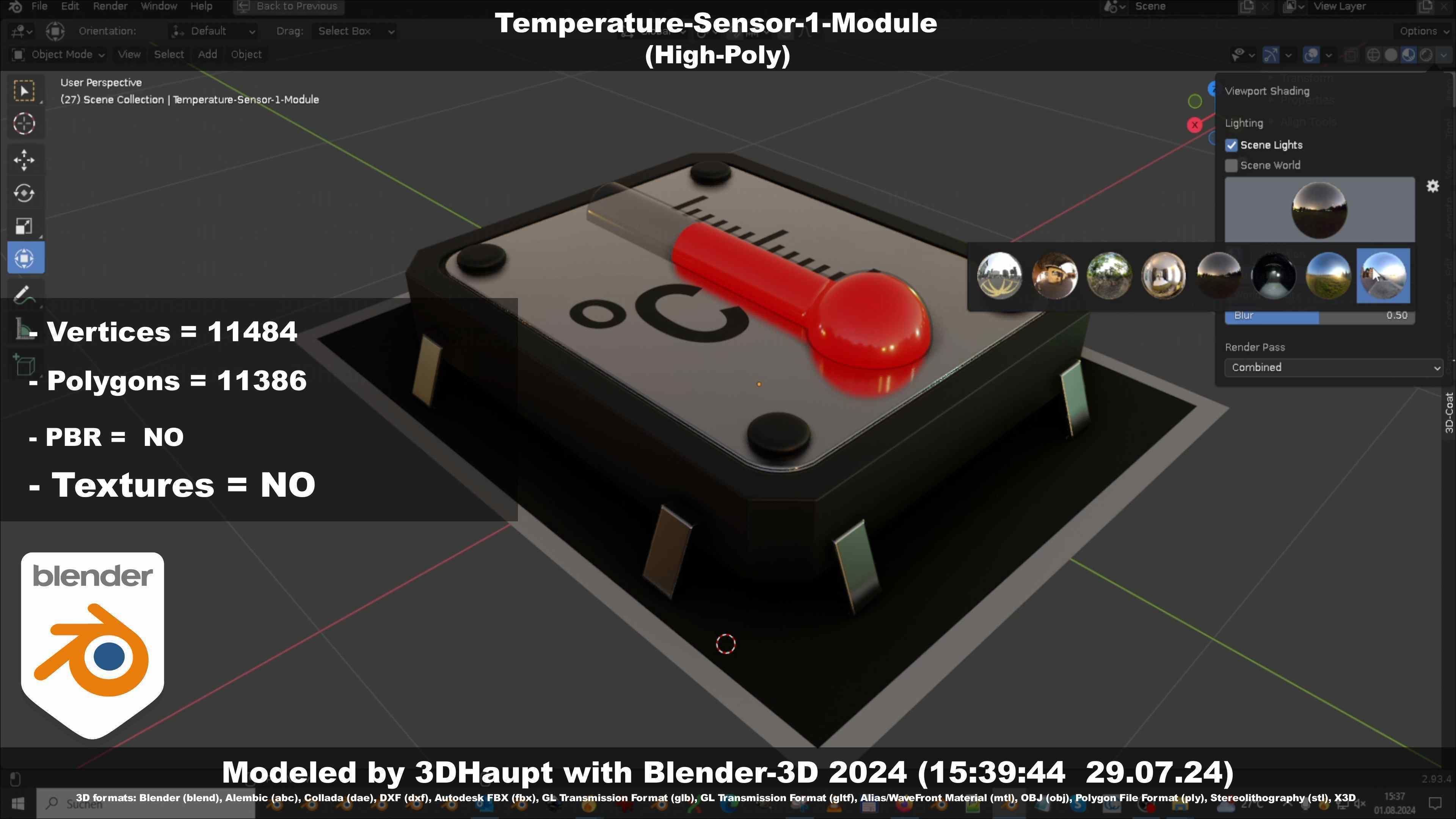 Temperature-Sensor-1-Module  3D model_83