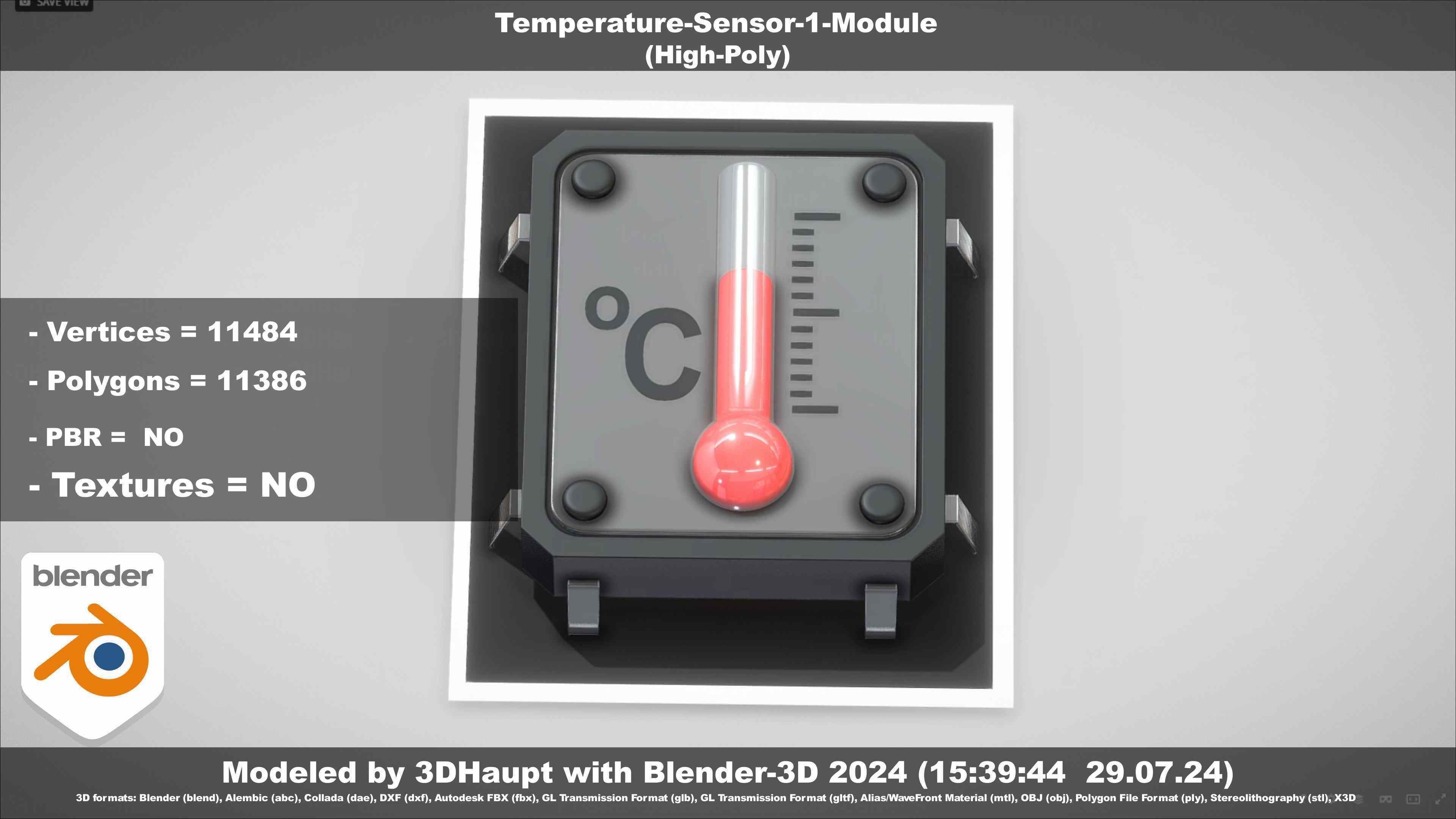 Temperature-Sensor-1-Module  3D model_99