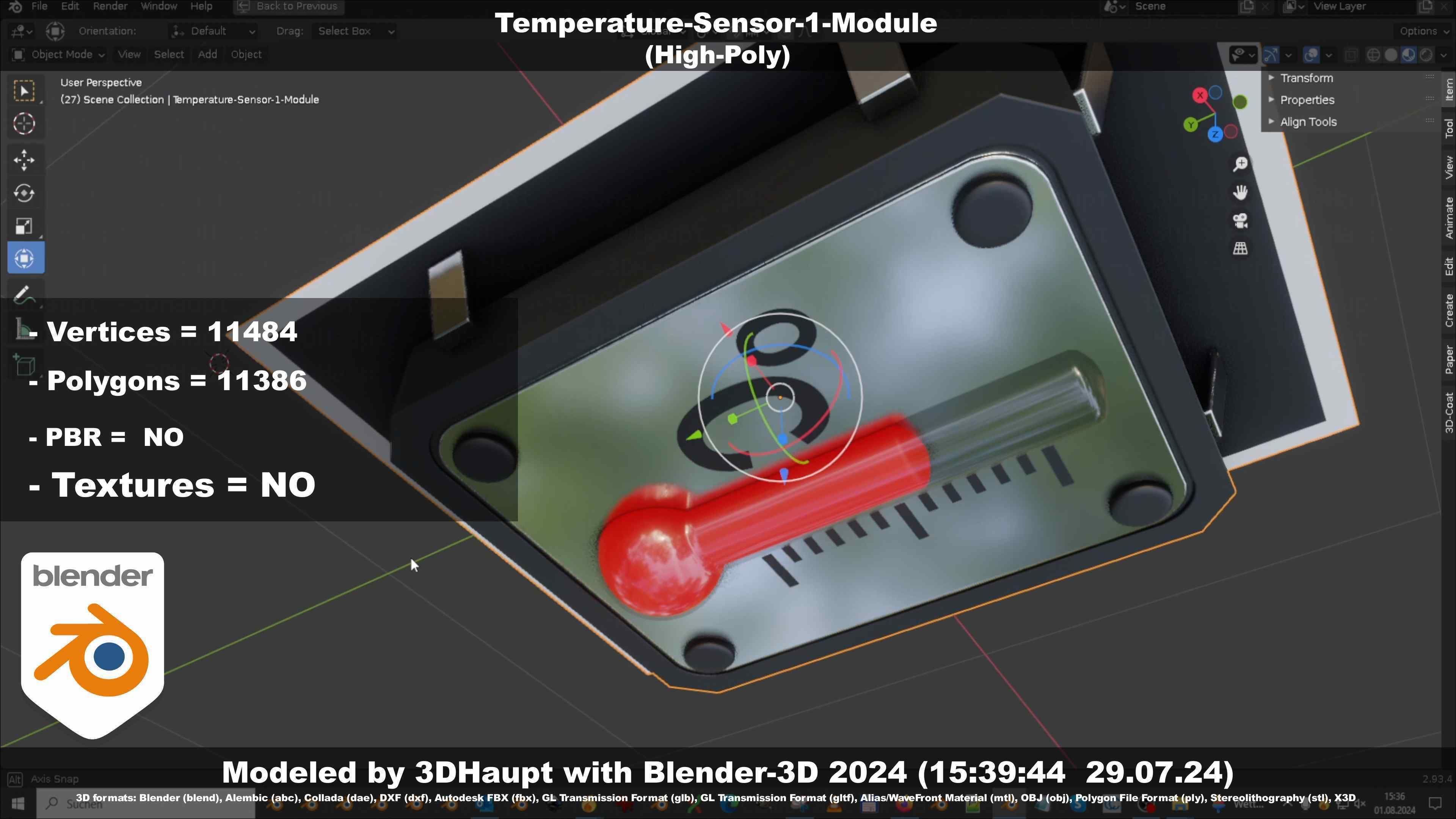Temperature-Sensor-1-Module  3D model_70