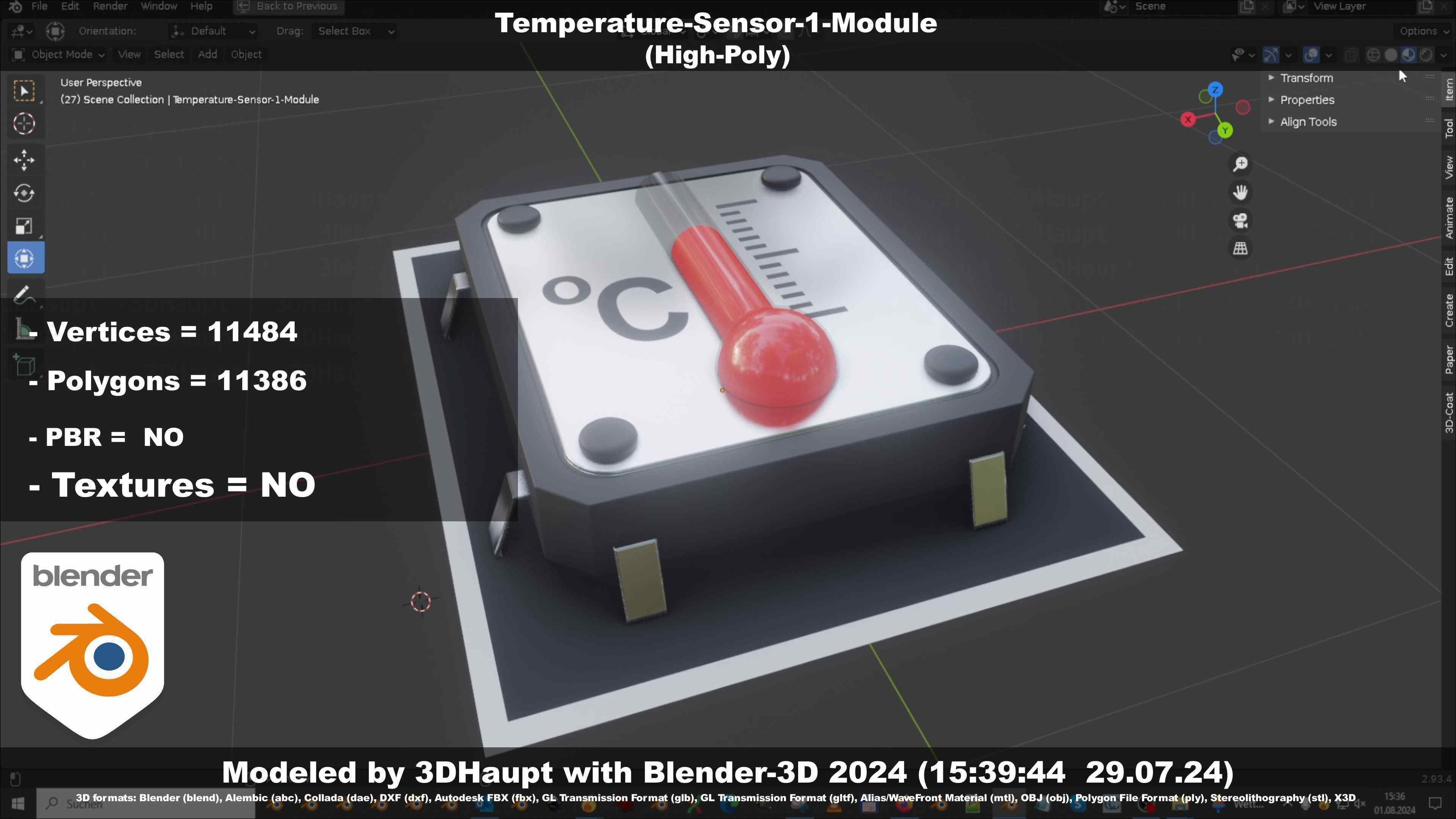 Temperature-Sensor-1-Module  3D model_65