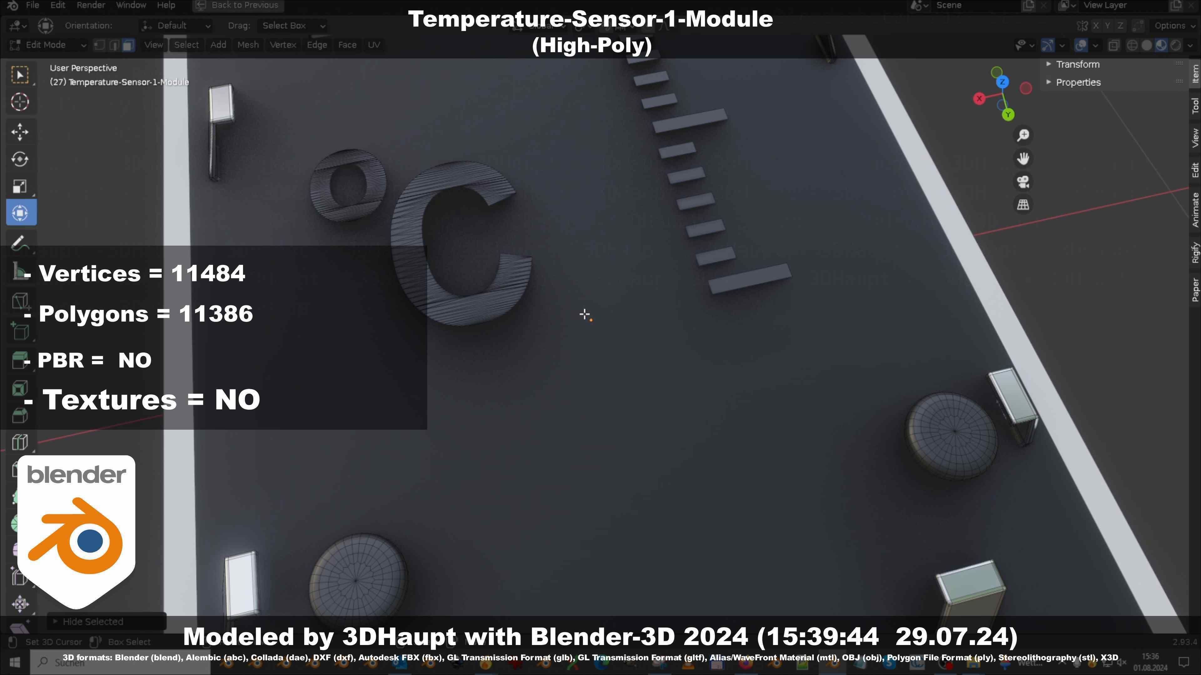 Temperature-Sensor-1-Module  3D model_60