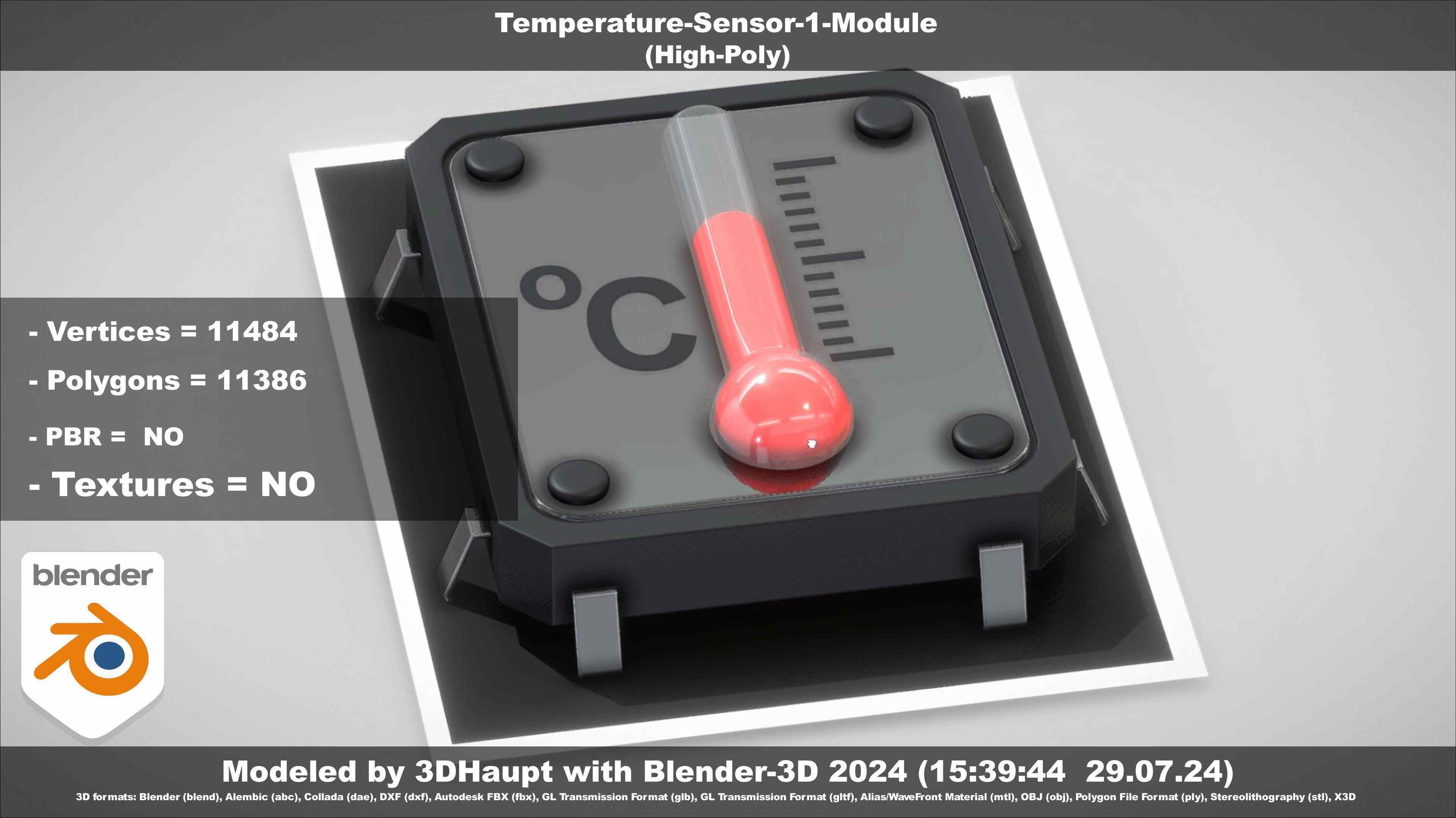 Temperature-Sensor-1-Module  3D model_38