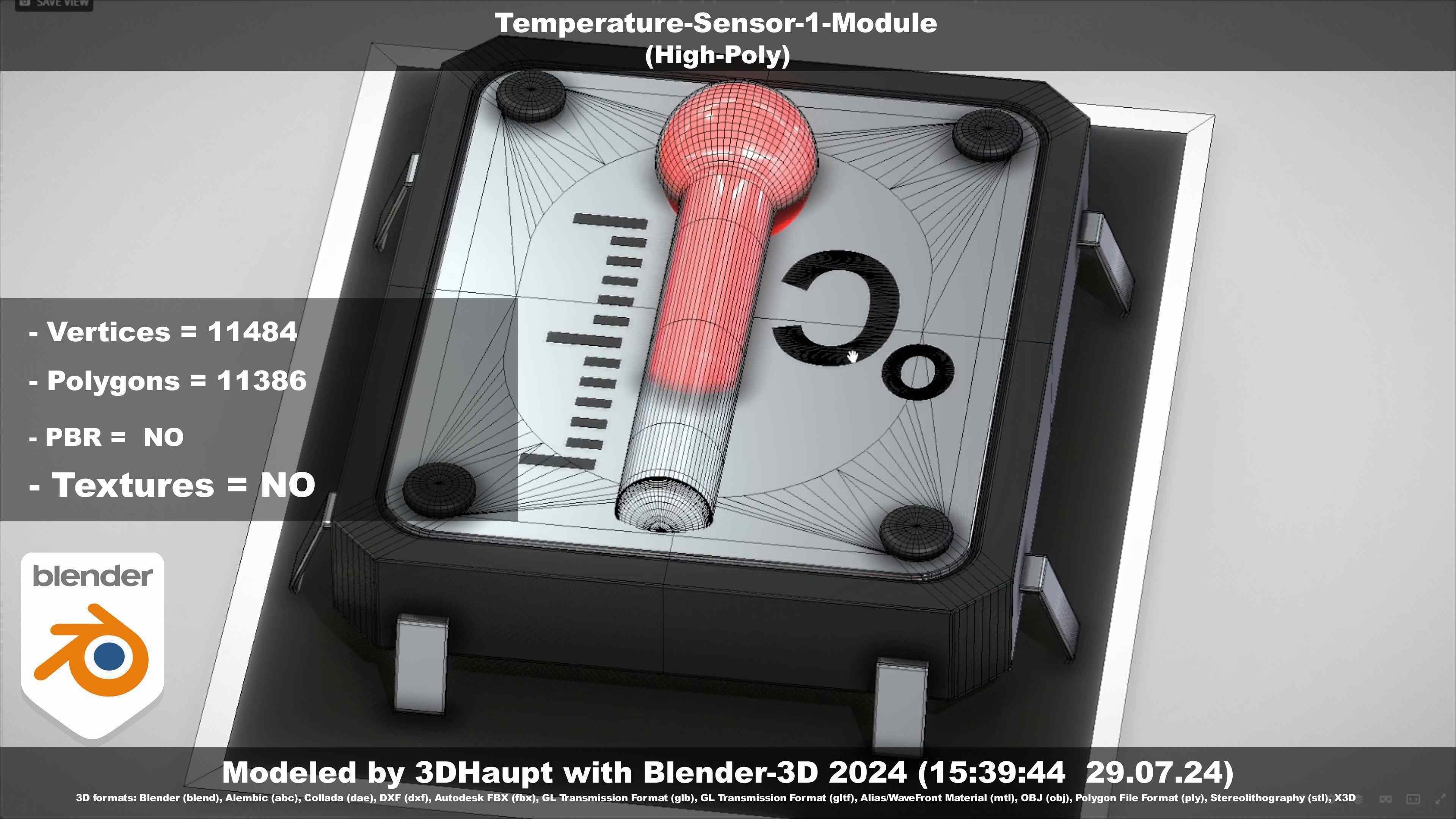 Temperature-Sensor-1-Module  3D model_93