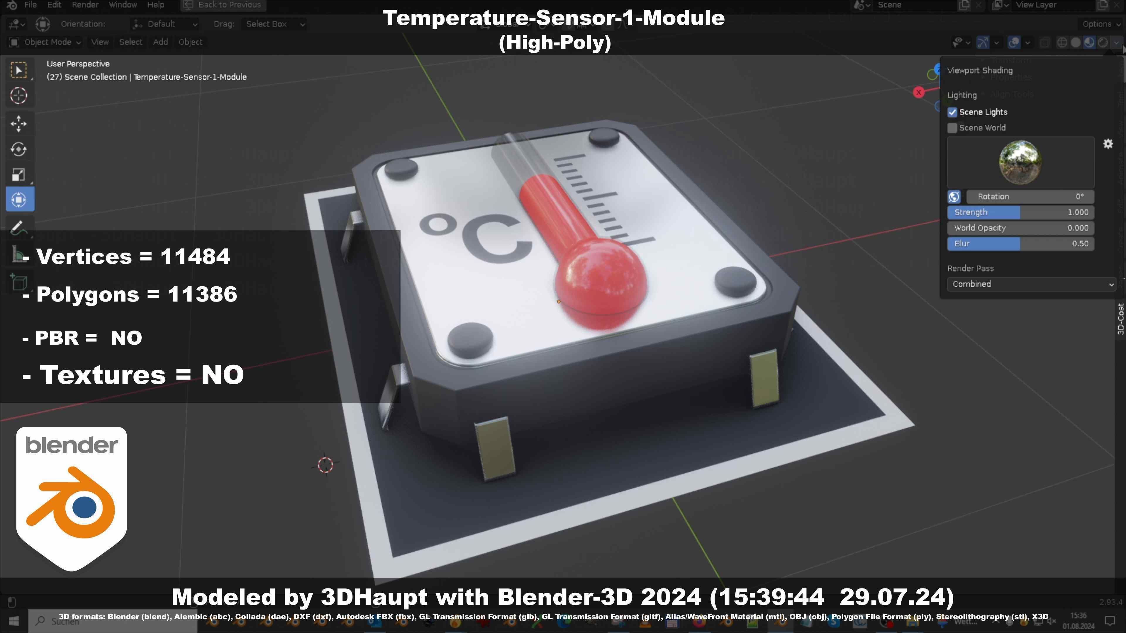Temperature-Sensor-1-Module  3D model_26