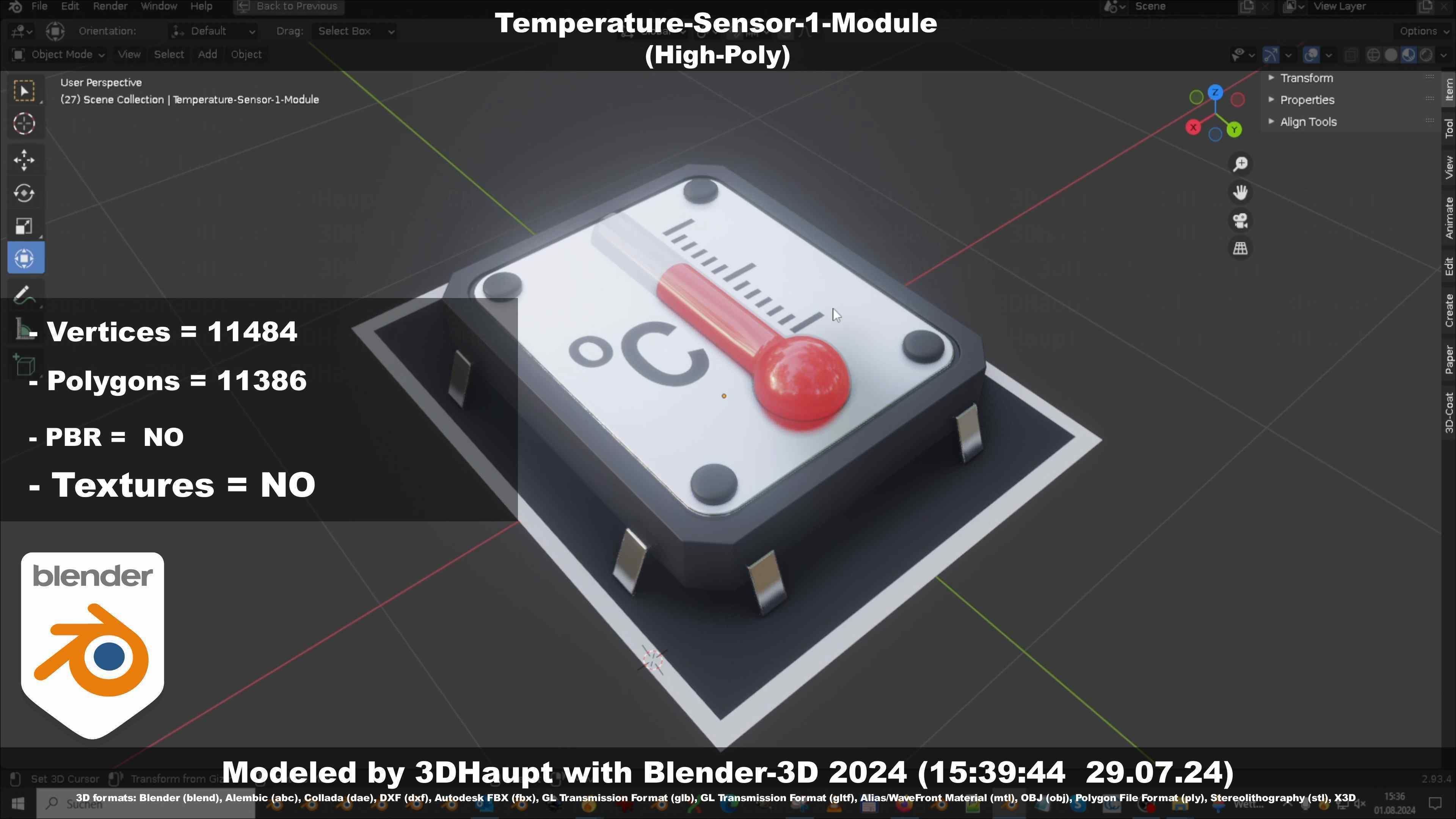 Temperature-Sensor-1-Module  3D model_64