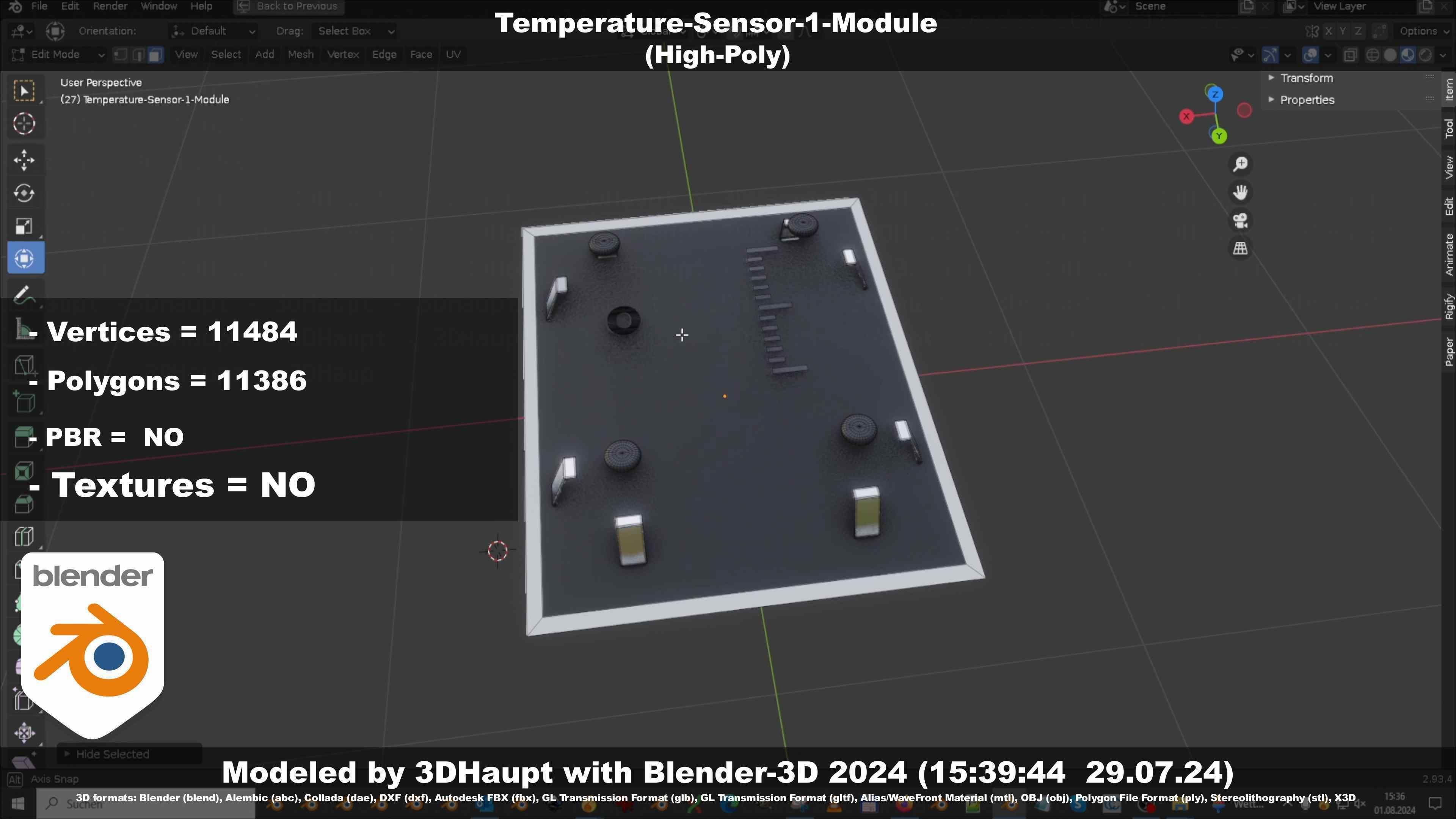 Temperature-Sensor-1-Module  3D model_62