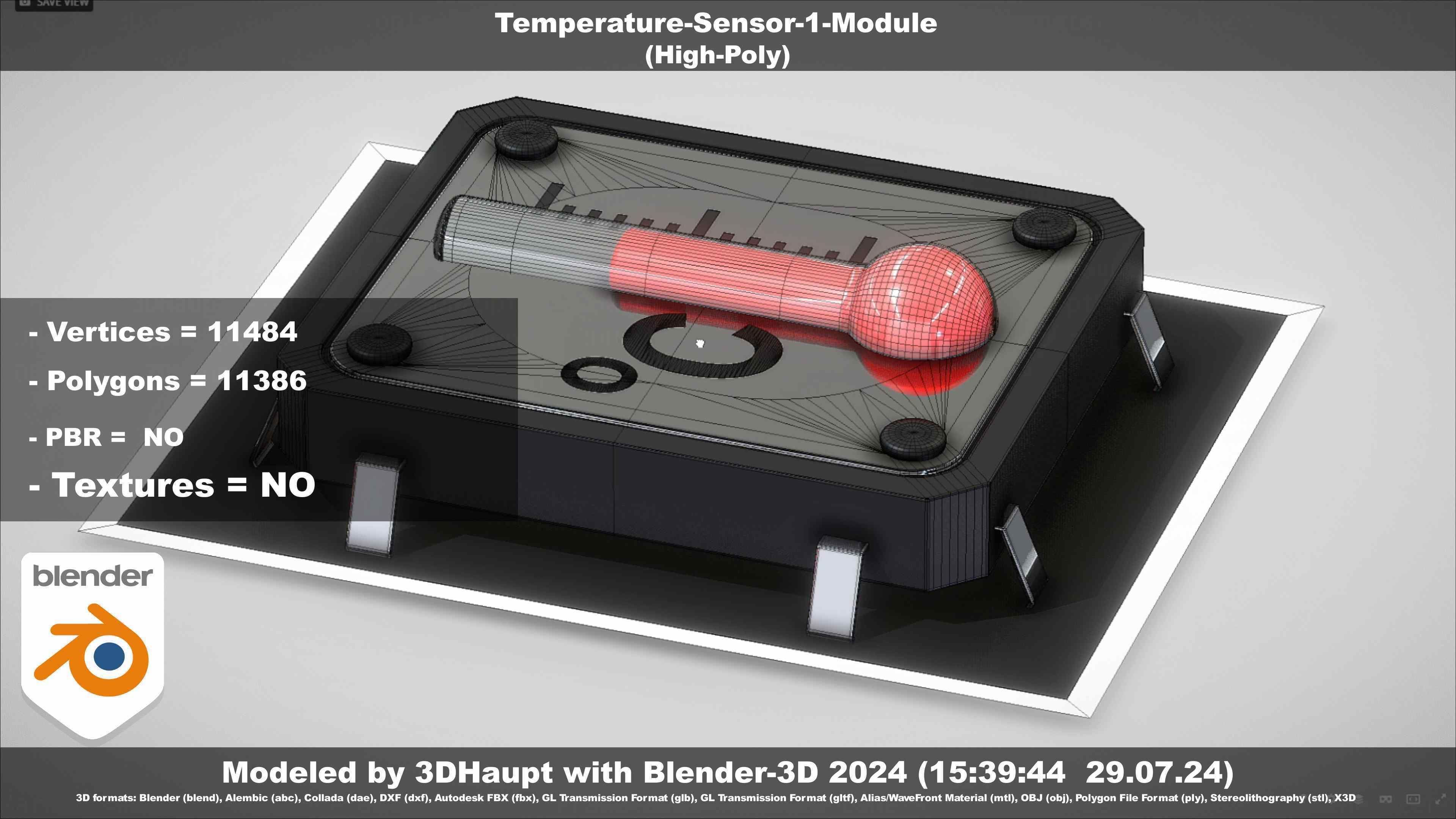Temperature-Sensor-1-Module  3D model_91