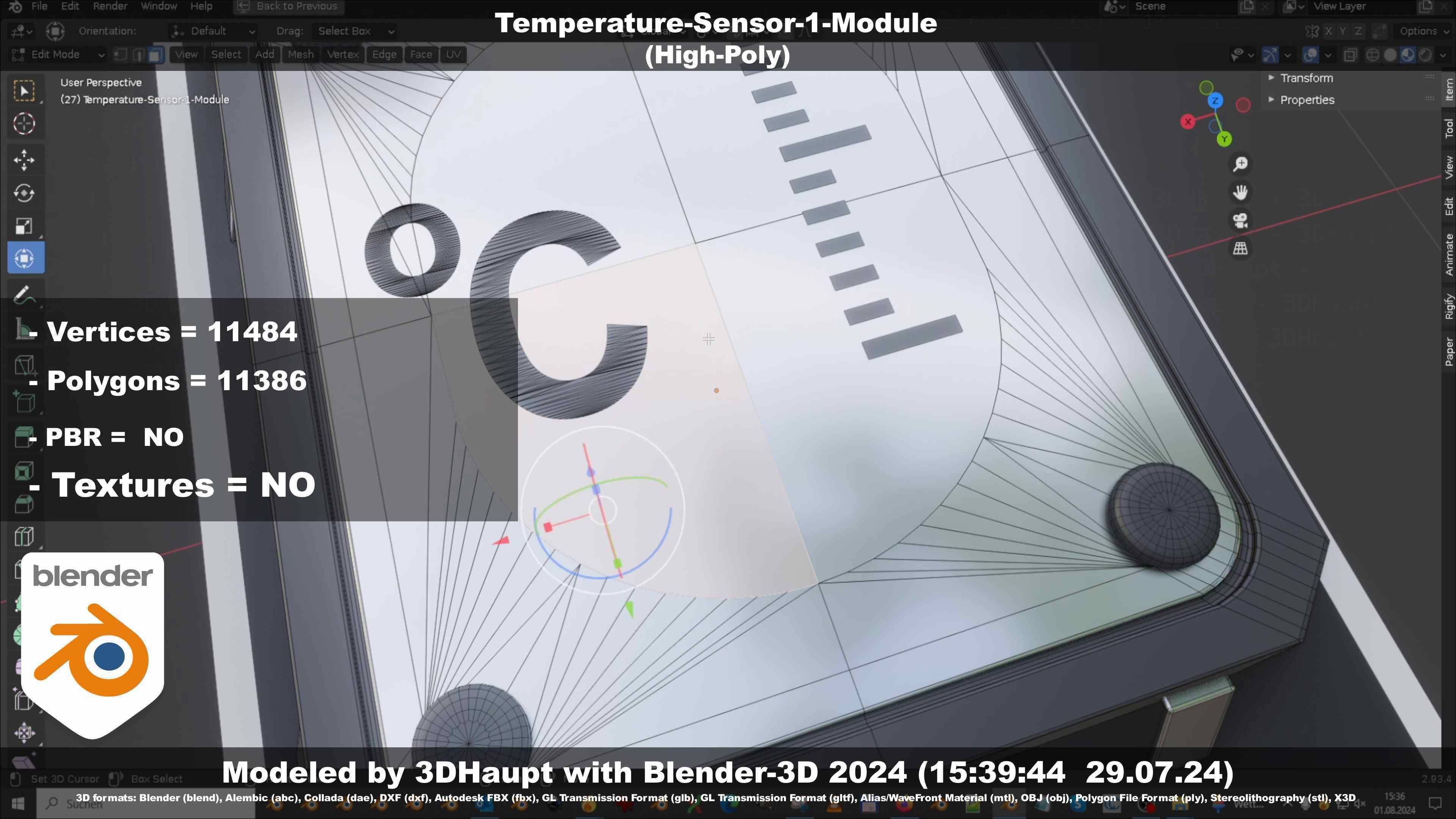 Temperature-Sensor-1-Module  3D model_22
