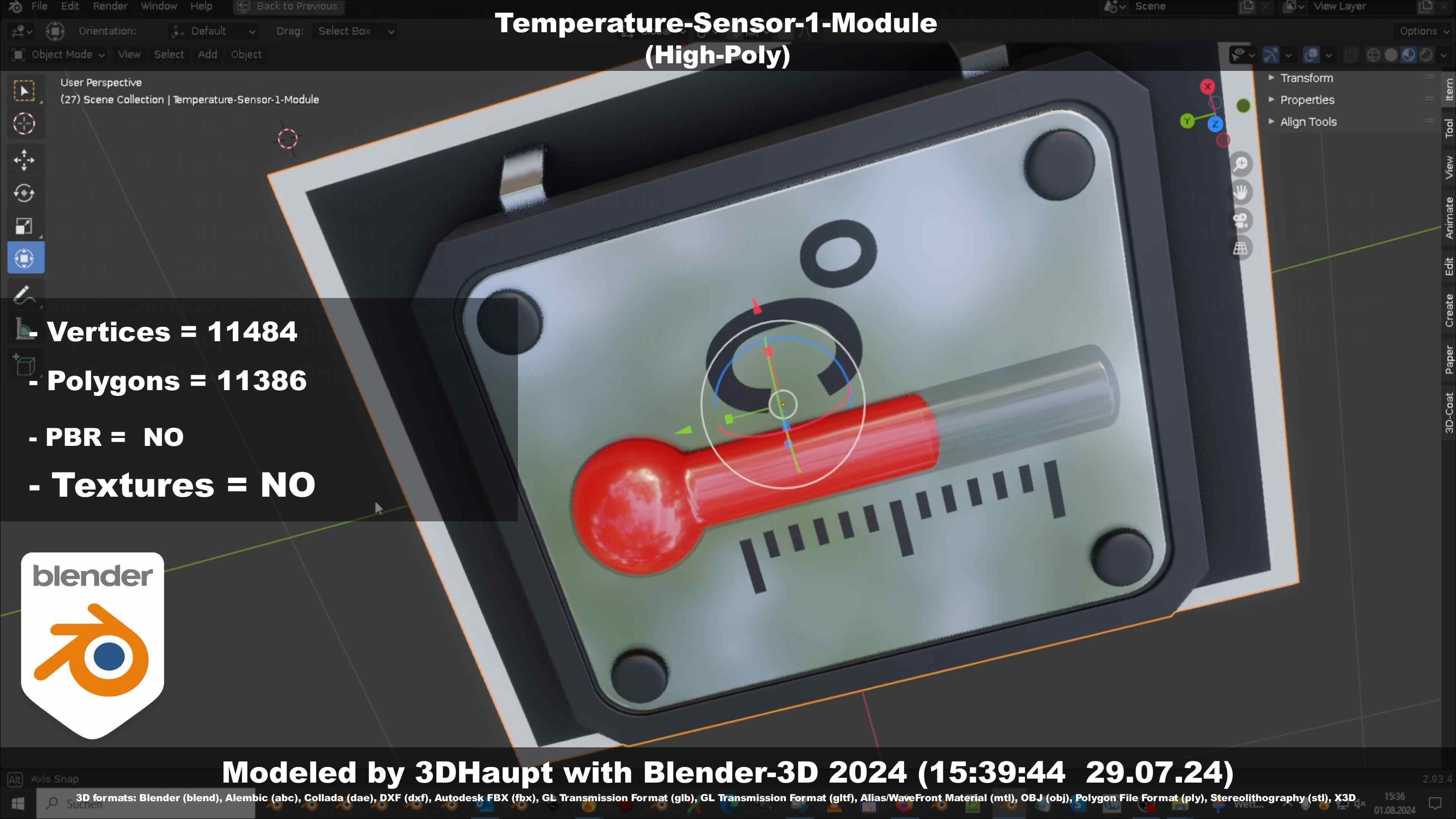 Temperature-Sensor-1-Module  3D model_44