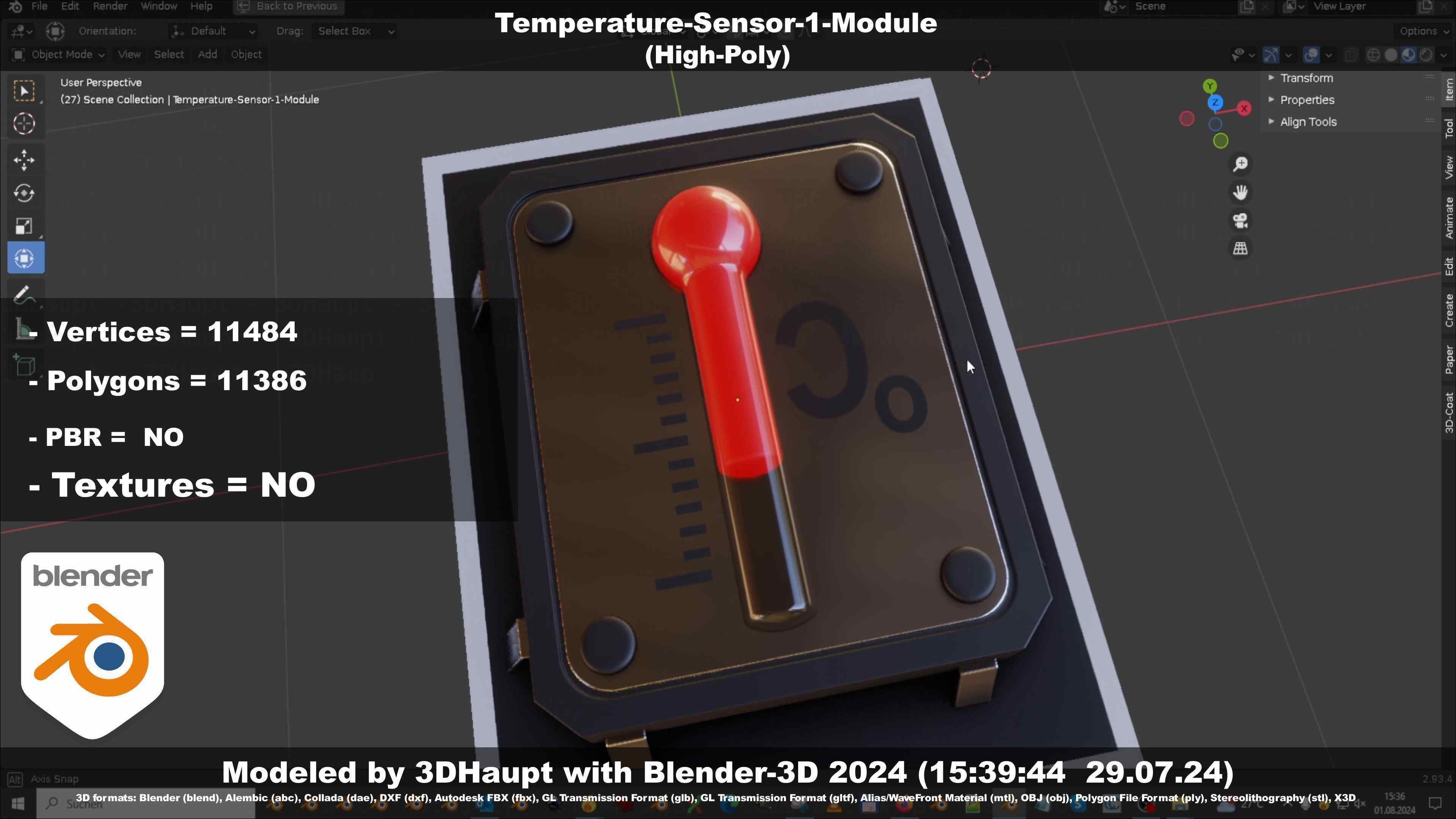 Temperature-Sensor-1-Module  3D model_72
