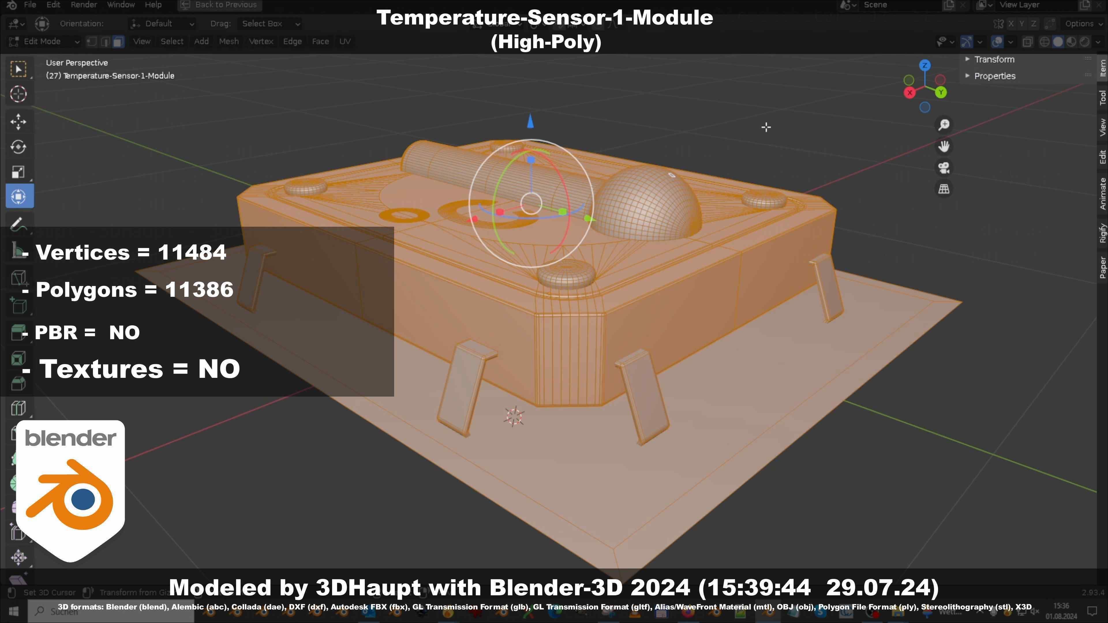 Temperature-Sensor-1-Module  3D model_106