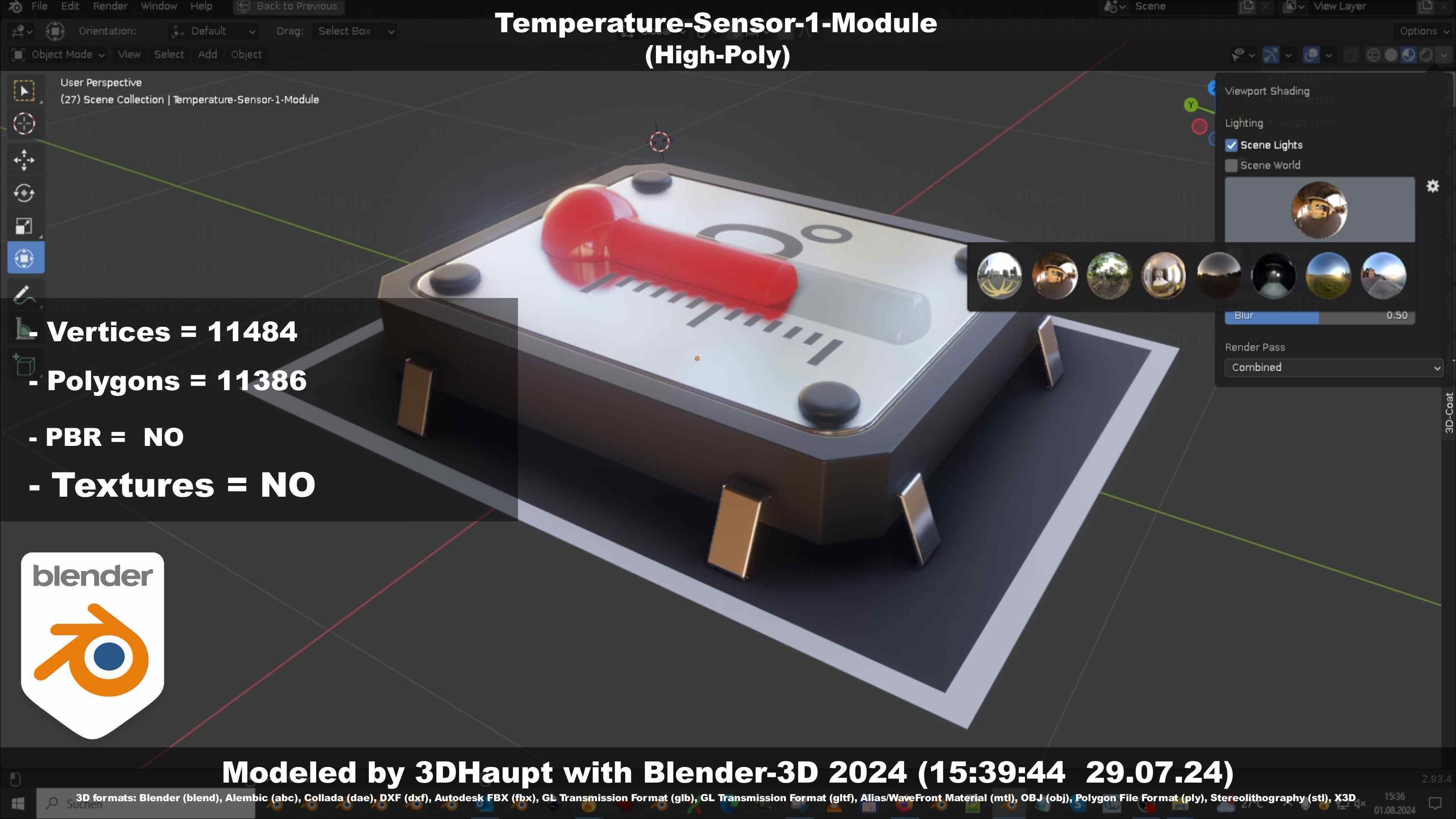 Temperature-Sensor-1-Module  3D model_29