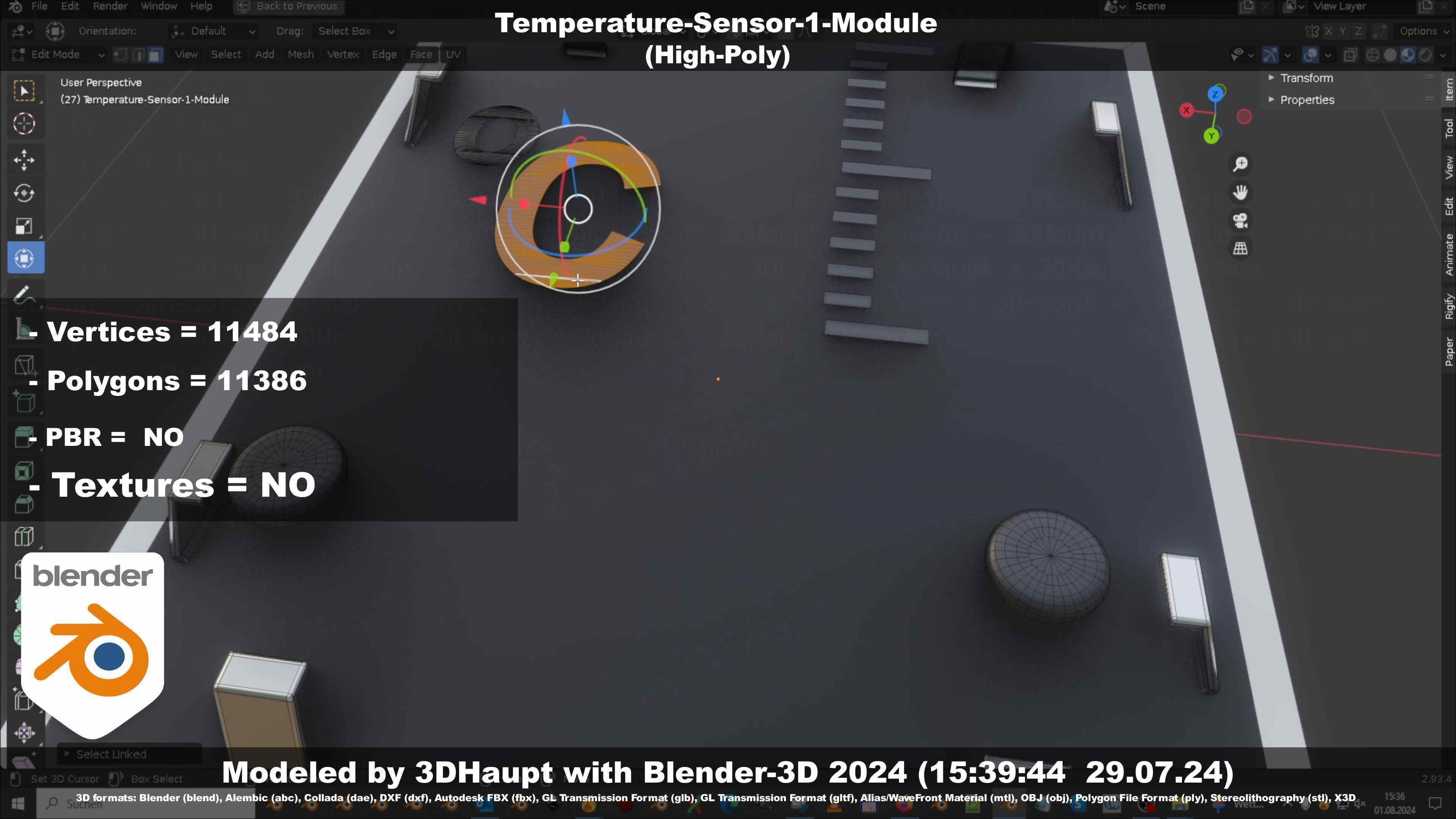Temperature-Sensor-1-Module  3D model_61