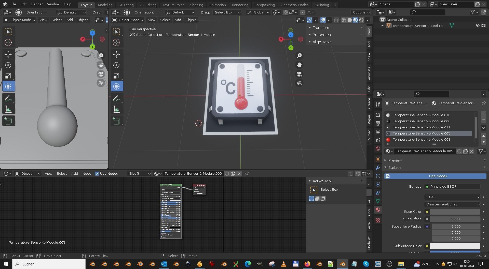 Temperature-Sensor-1-Module  3D model_3