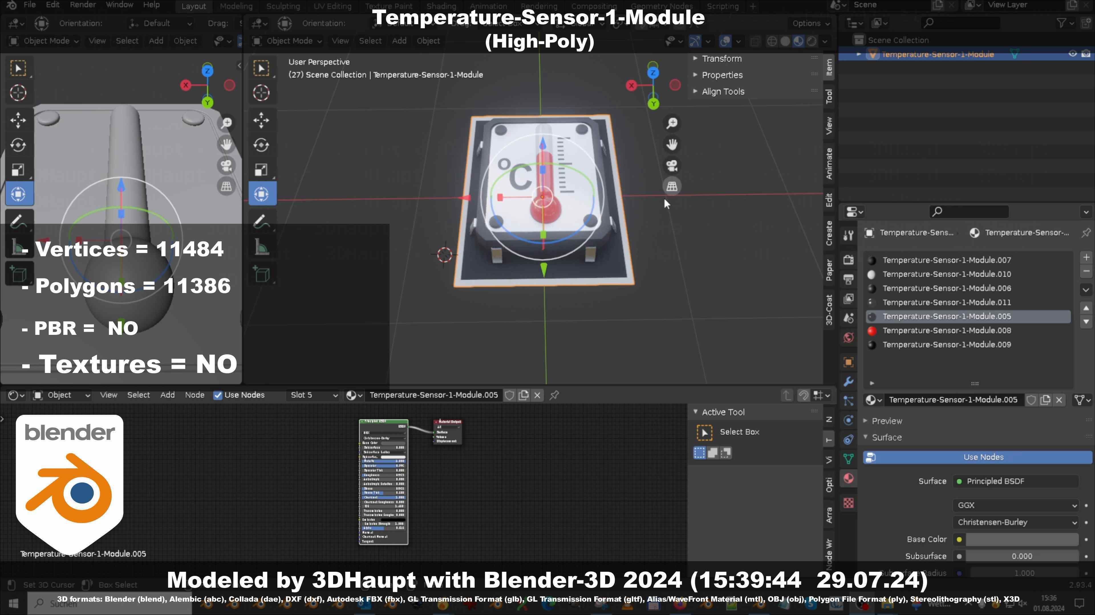 Temperature-Sensor-1-Module  3D model_42