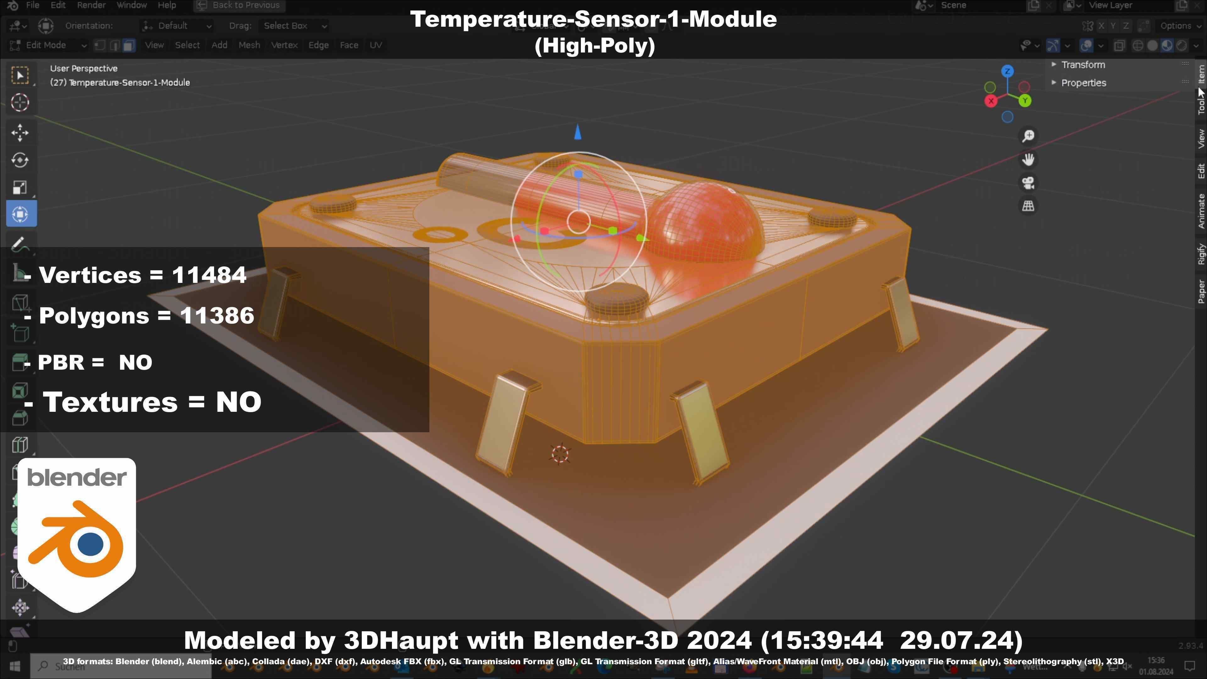 Temperature-Sensor-1-Module  3D model_11
