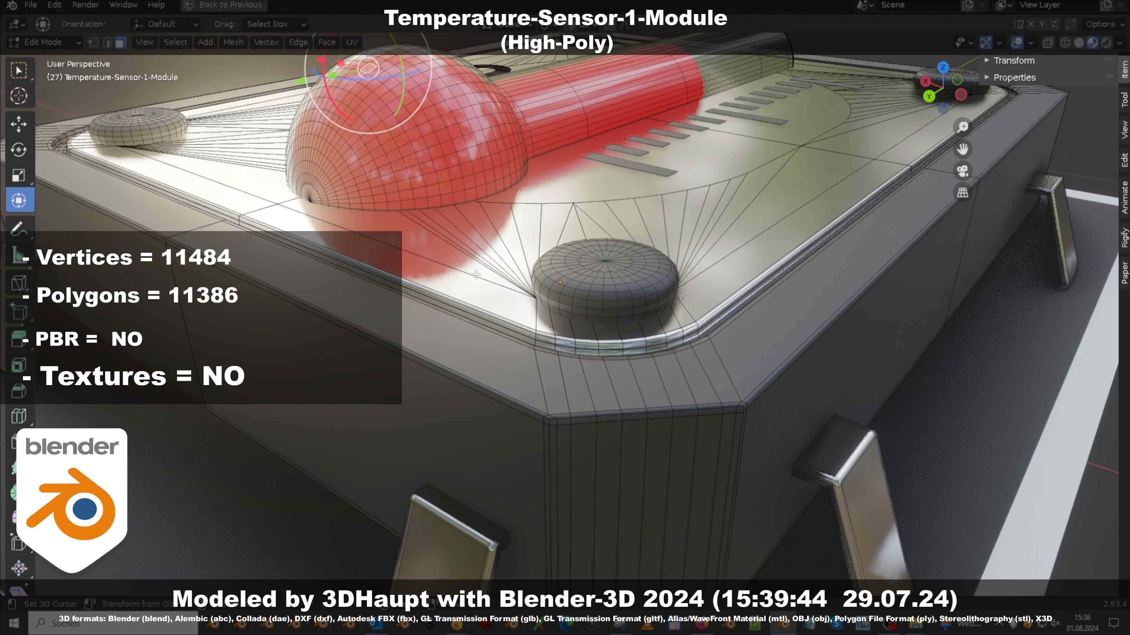 Temperature-Sensor-1-Module  3D model_47