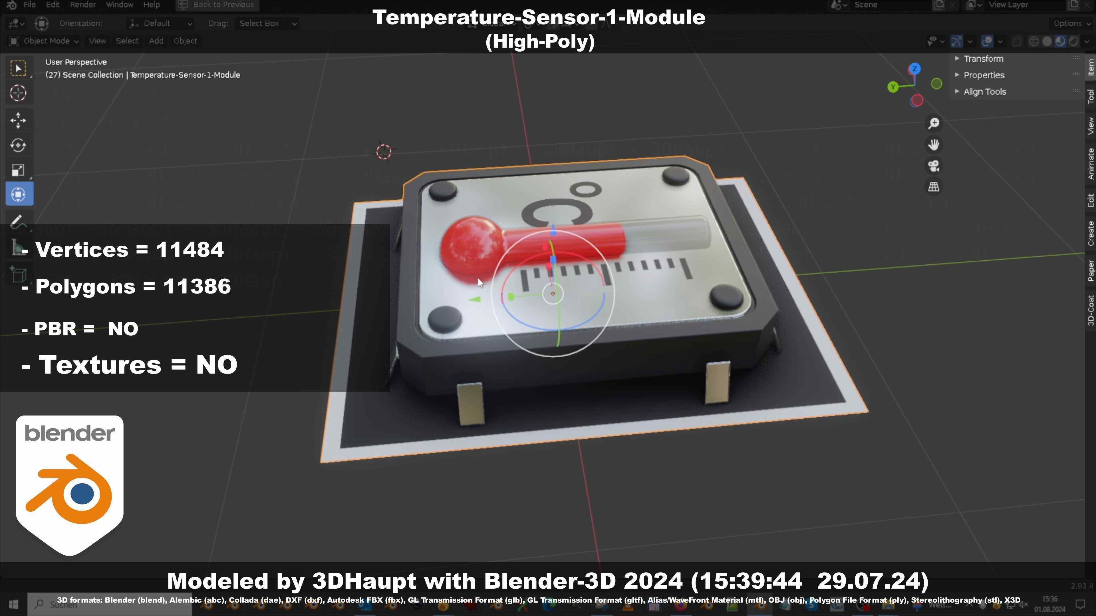 Temperature-Sensor-1-Module  3D model_81