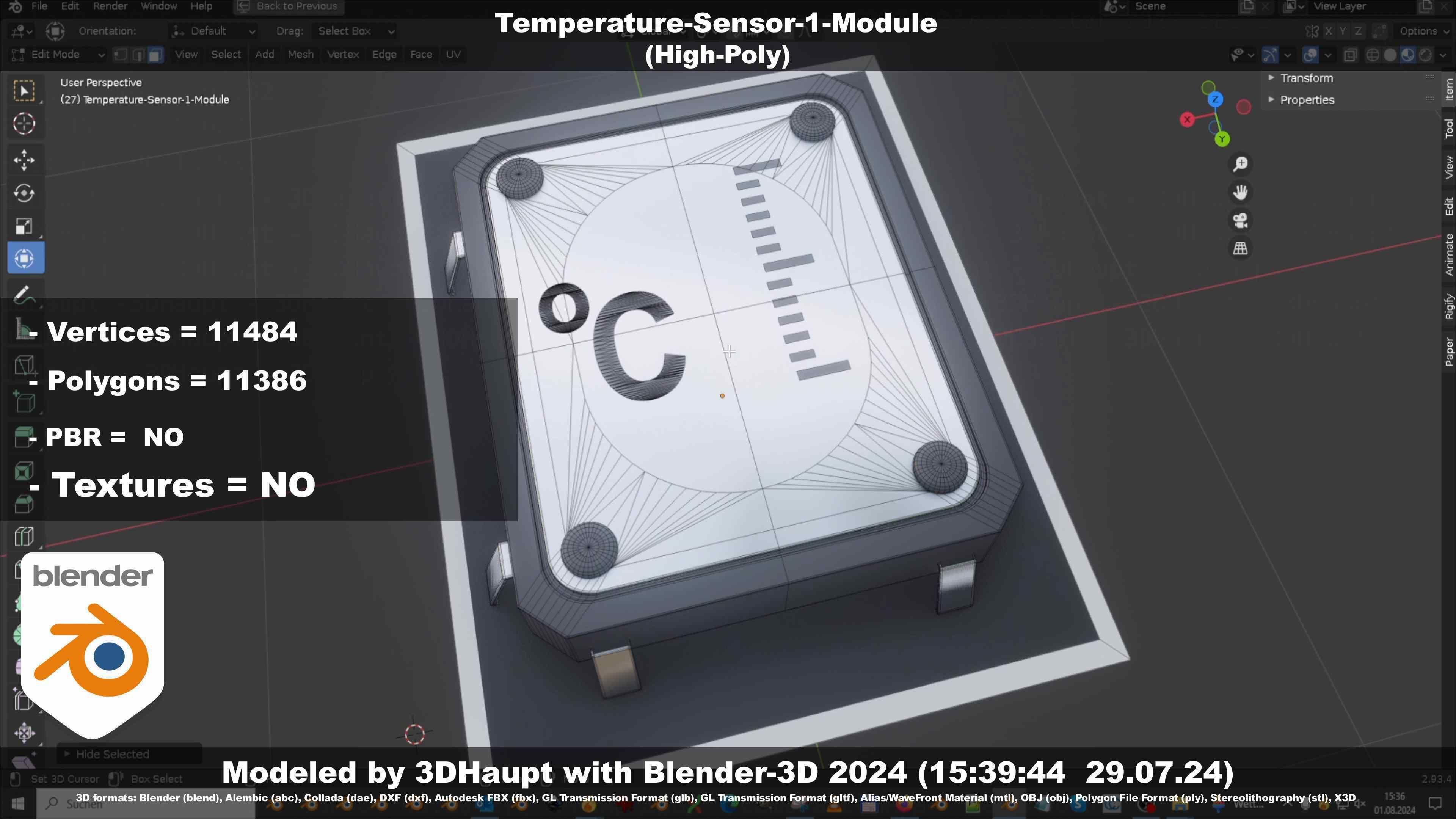 Temperature-Sensor-1-Module  3D model_58