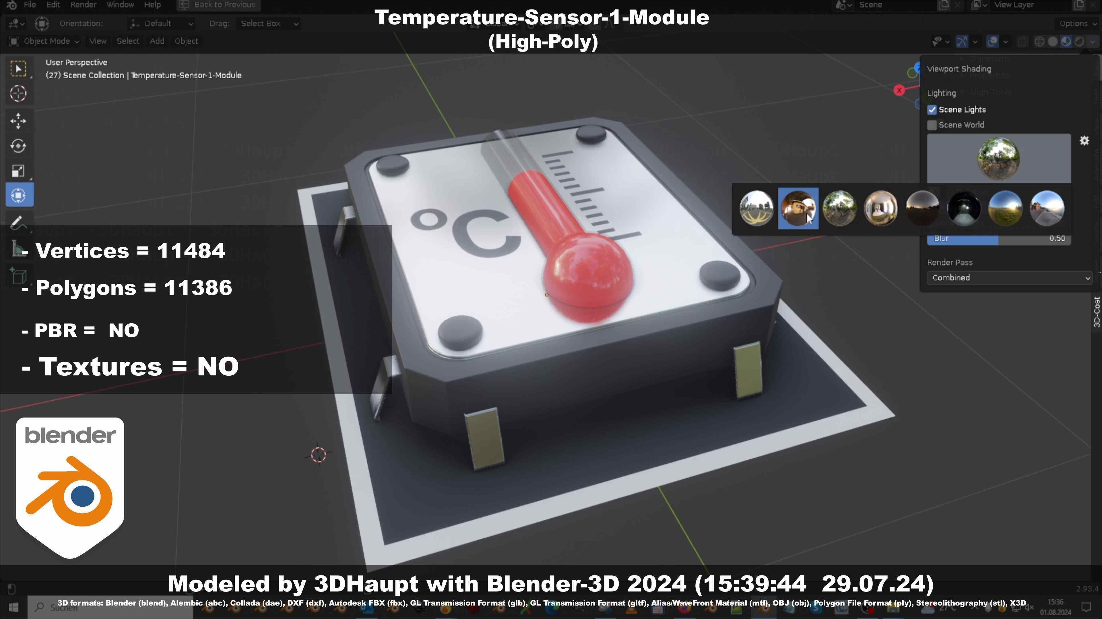Temperature-Sensor-1-Module  3D model_67
