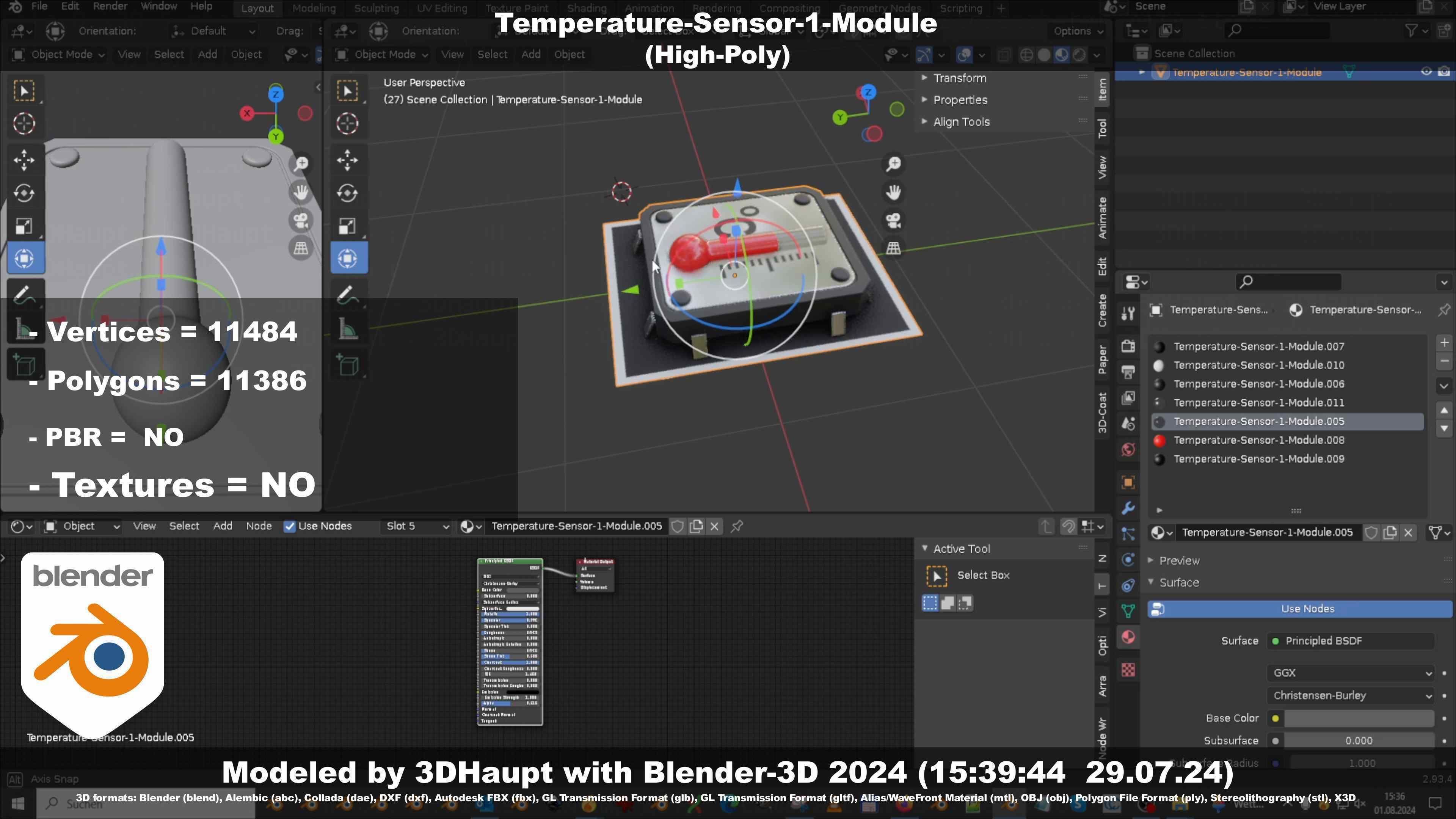 Temperature-Sensor-1-Module  3D model_101