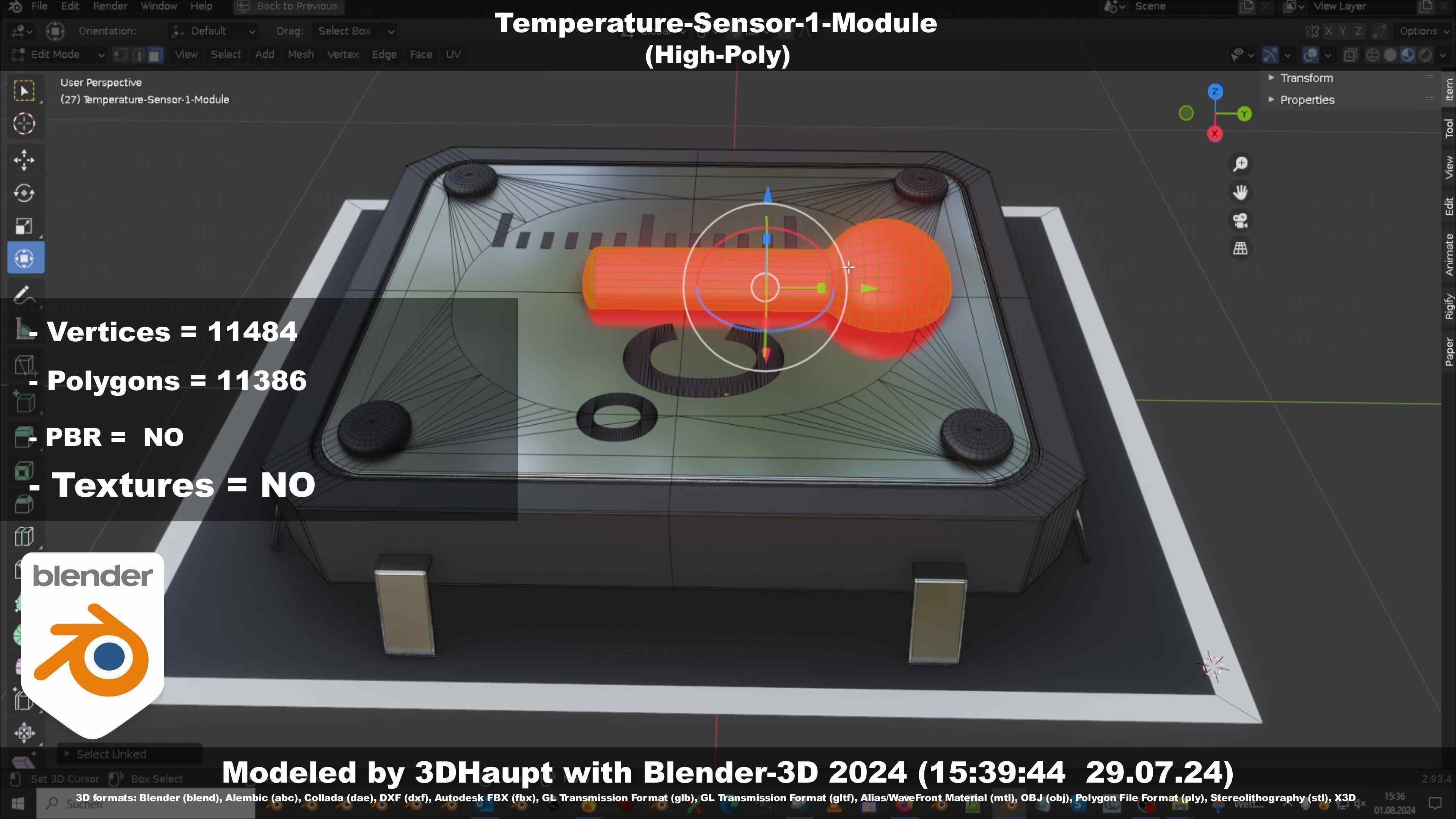 Temperature-Sensor-1-Module  3D model_21