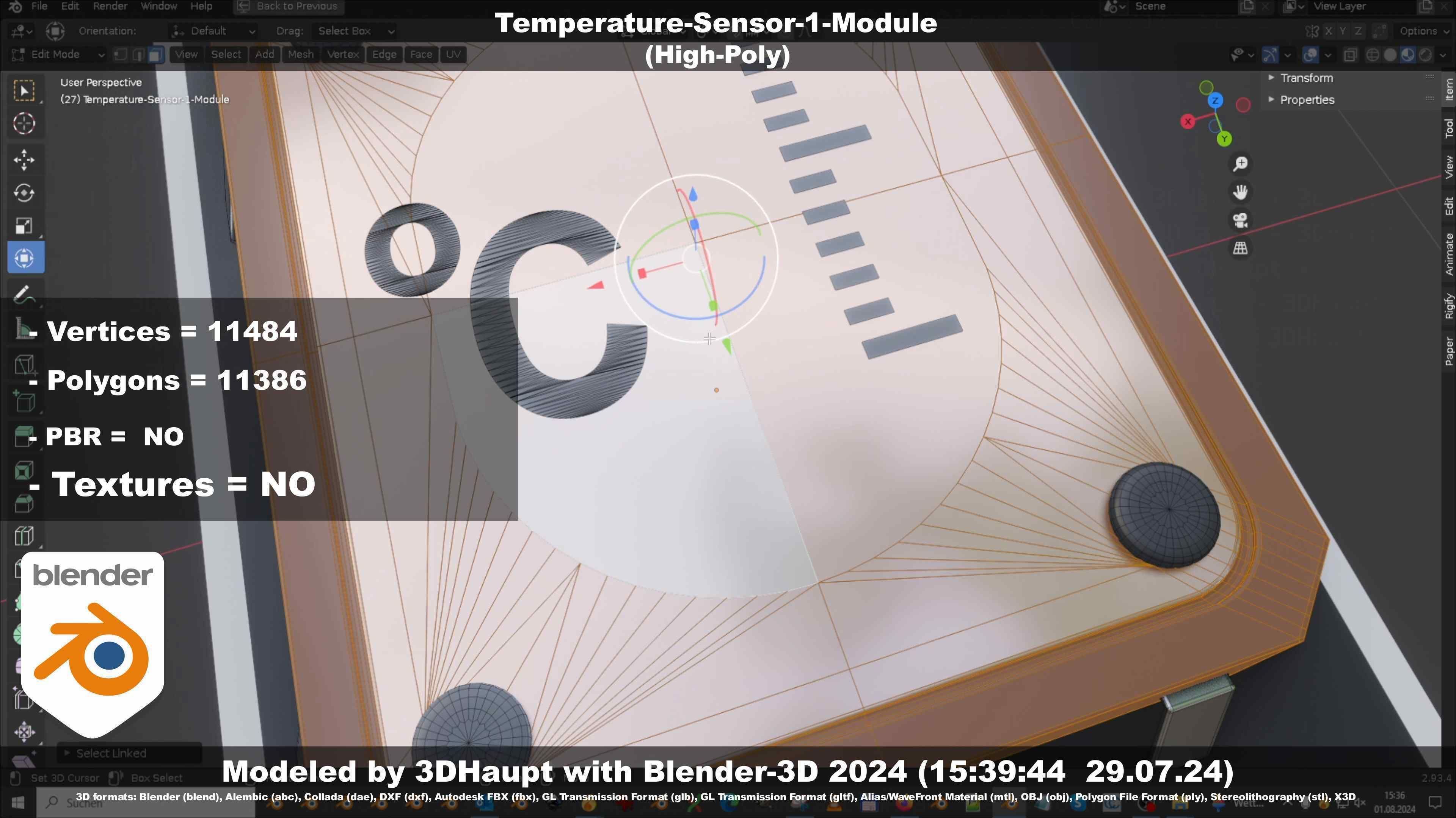 Temperature-Sensor-1-Module  3D model_57