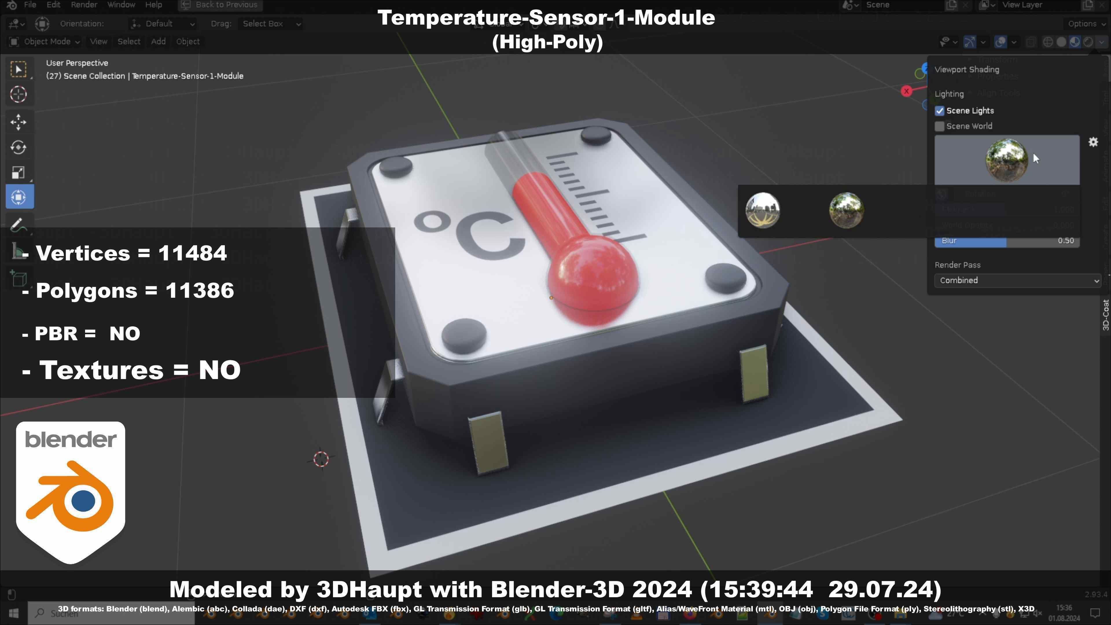 Temperature-Sensor-1-Module  3D model_66