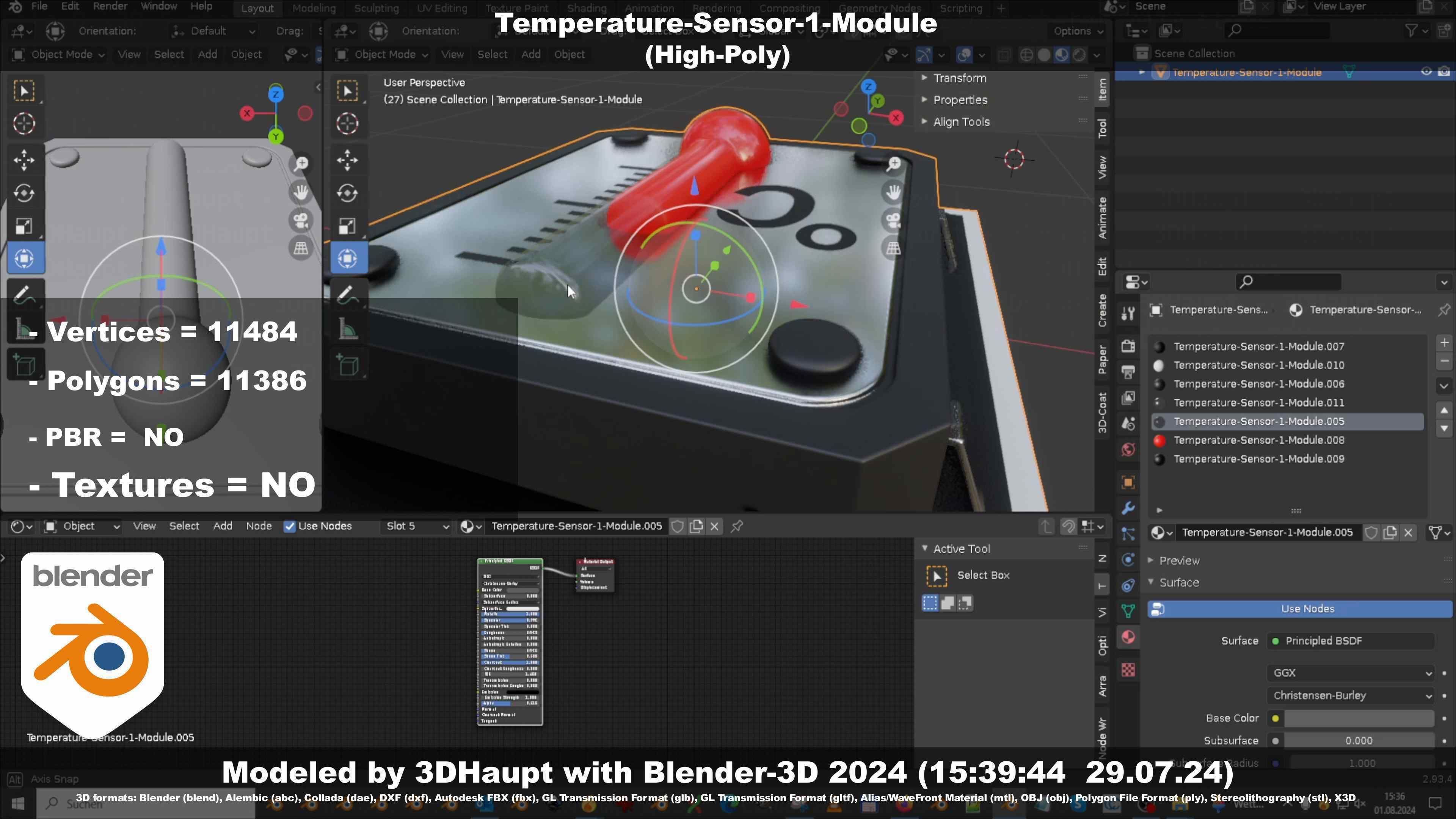 Temperature-Sensor-1-Module  3D model_102