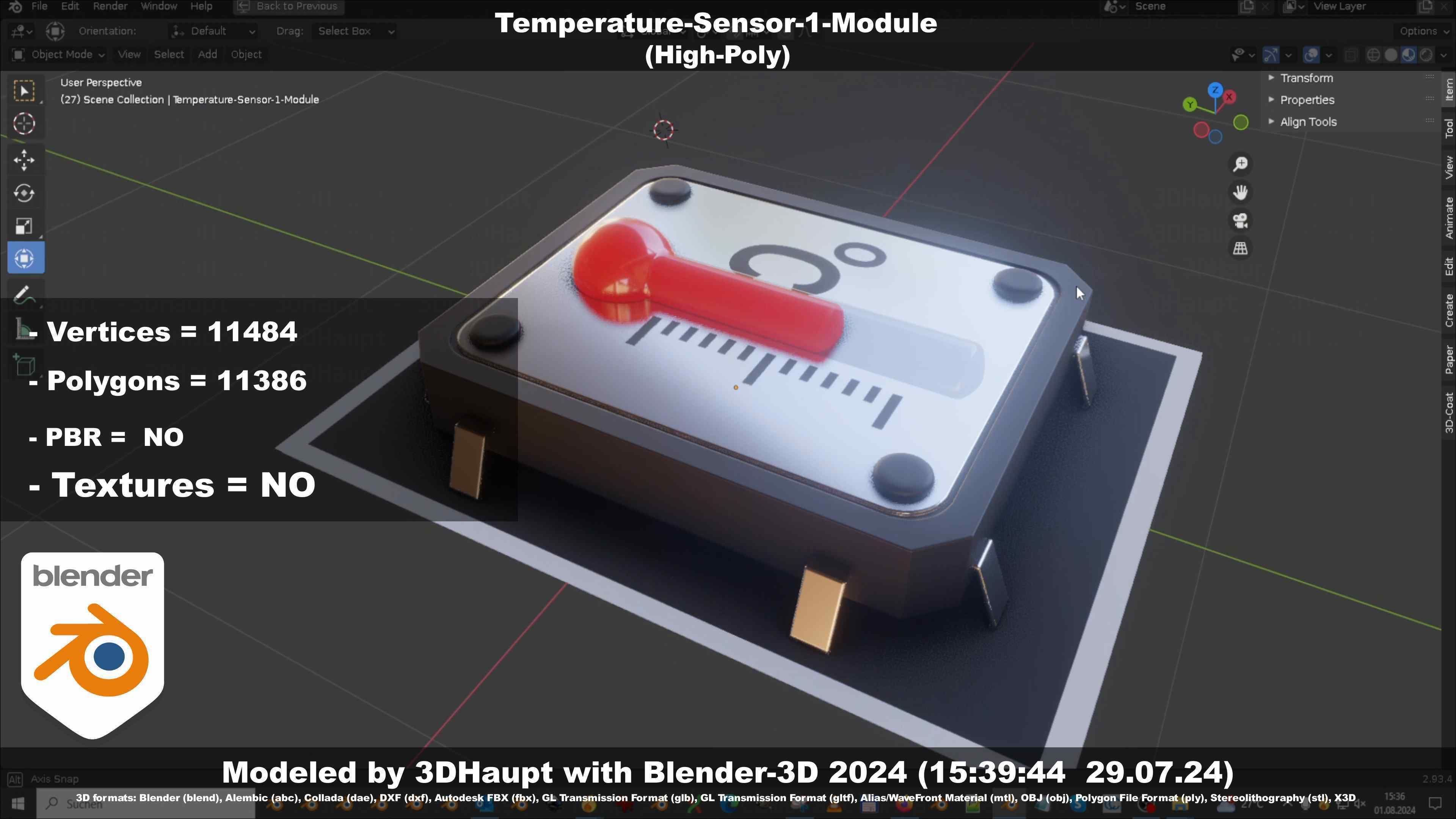 Temperature-Sensor-1-Module  3D model_73