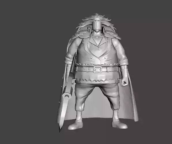 Vice Admiral Lonz One piece 3D Model 3D print model