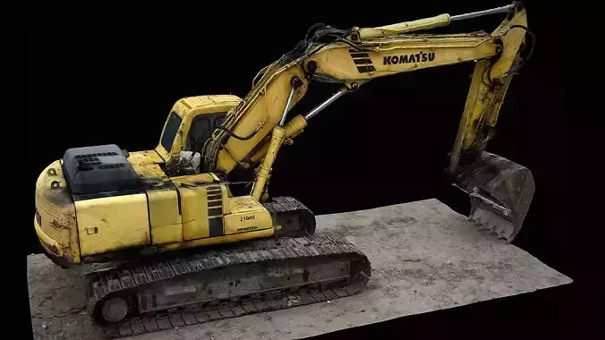 excavator conctruction-site machinery photogrammetry