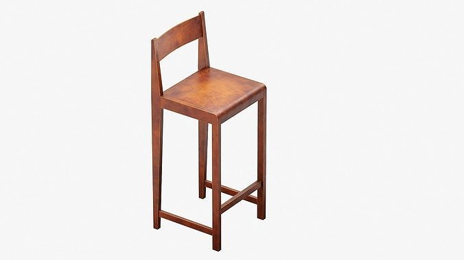 Bar Chair 01 By Frama 3D model 3