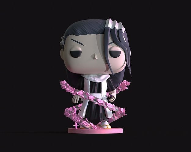 Custom Byakuya Kuchiki Funko Pop 3D Model - Bleach Free 3D print model