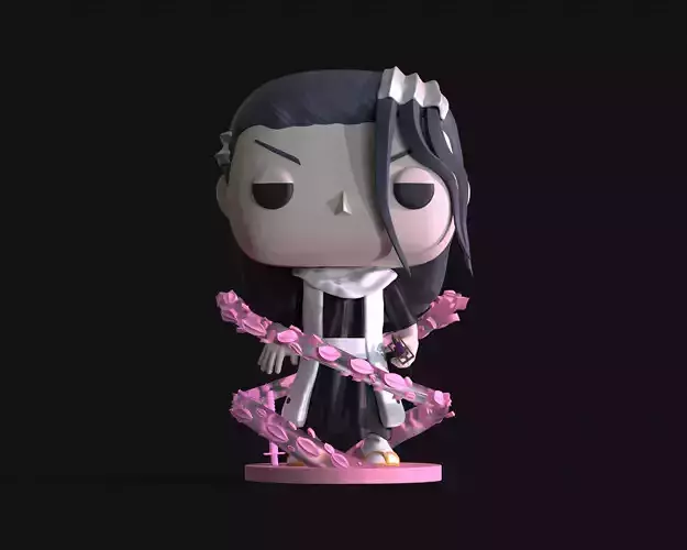Custom Byakuya Kuchiki Funko Pop 3D Model - Bleach