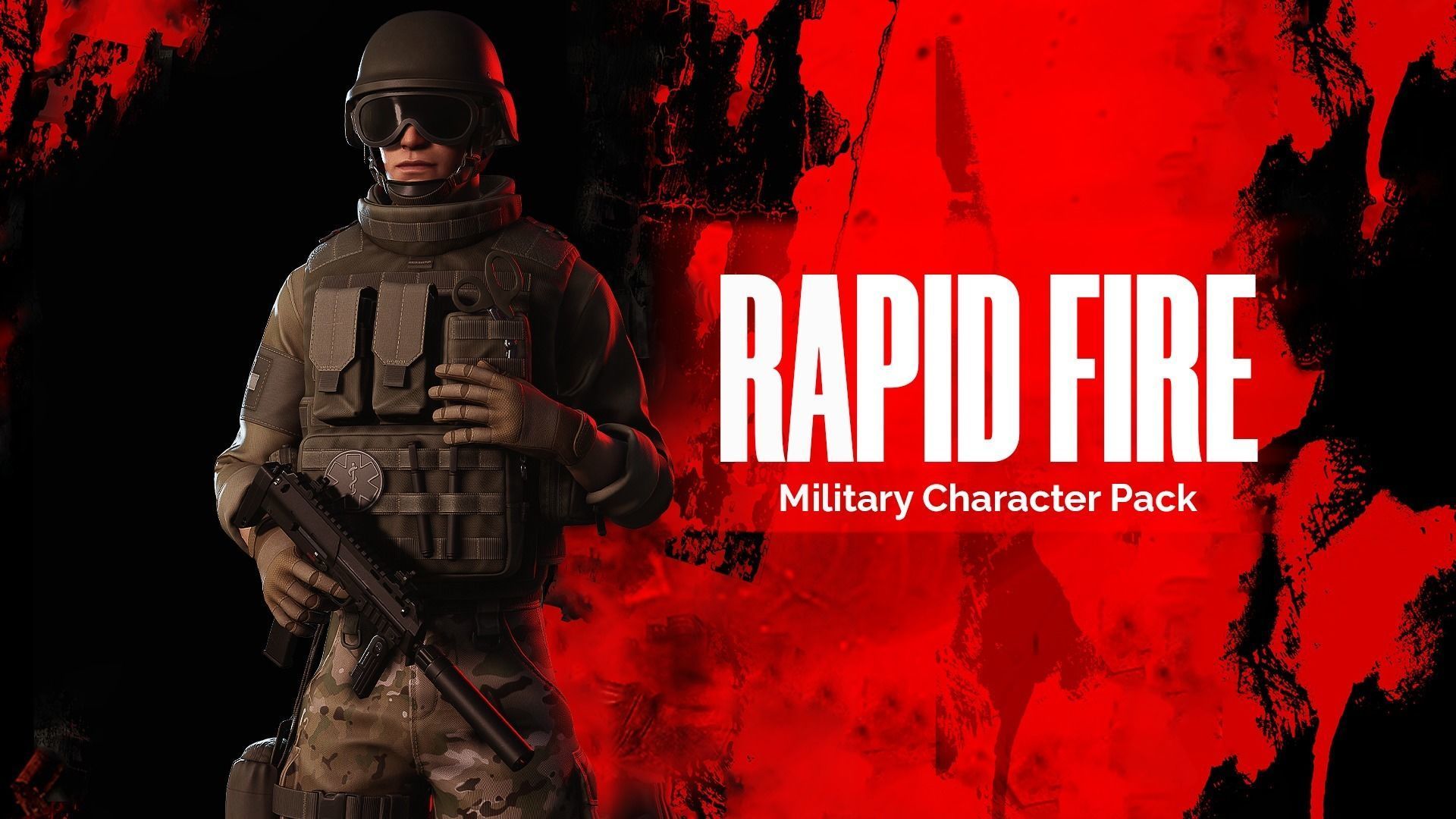 Rapid Fire Military Character - Medic Low-poly 3D model_2