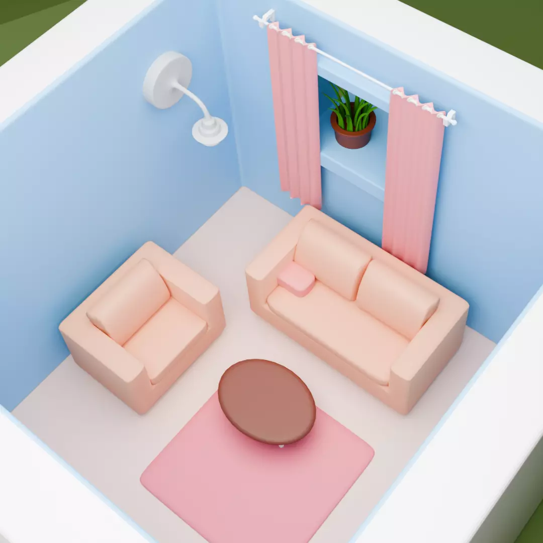 Small Cute House Free 3D model