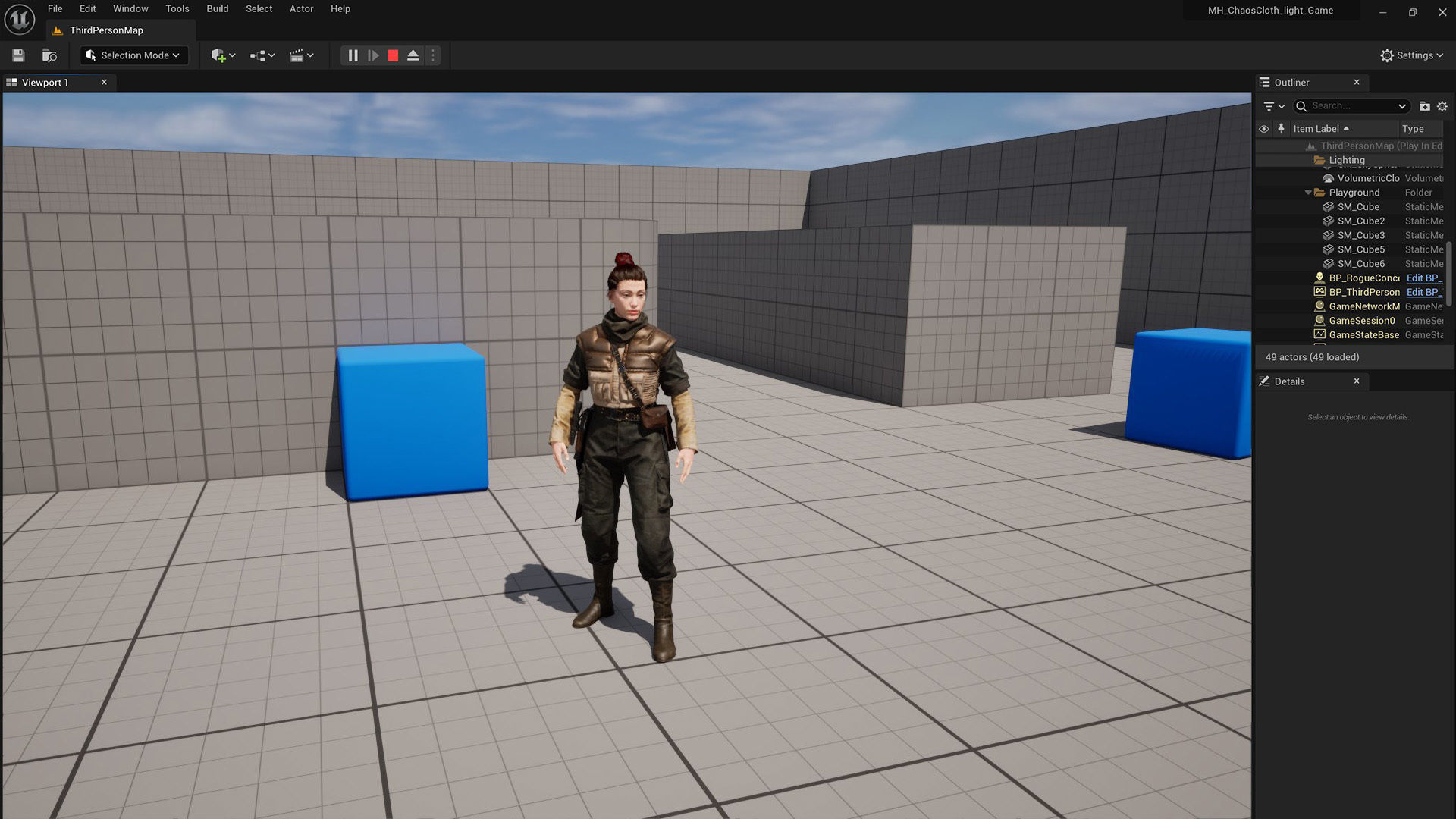 Rina Tavik Rigged Star Wars inspired Sci-Fi Character Low-poly 3D model_5