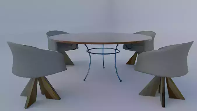 Dining Table with Chairs for Hotel and Academy