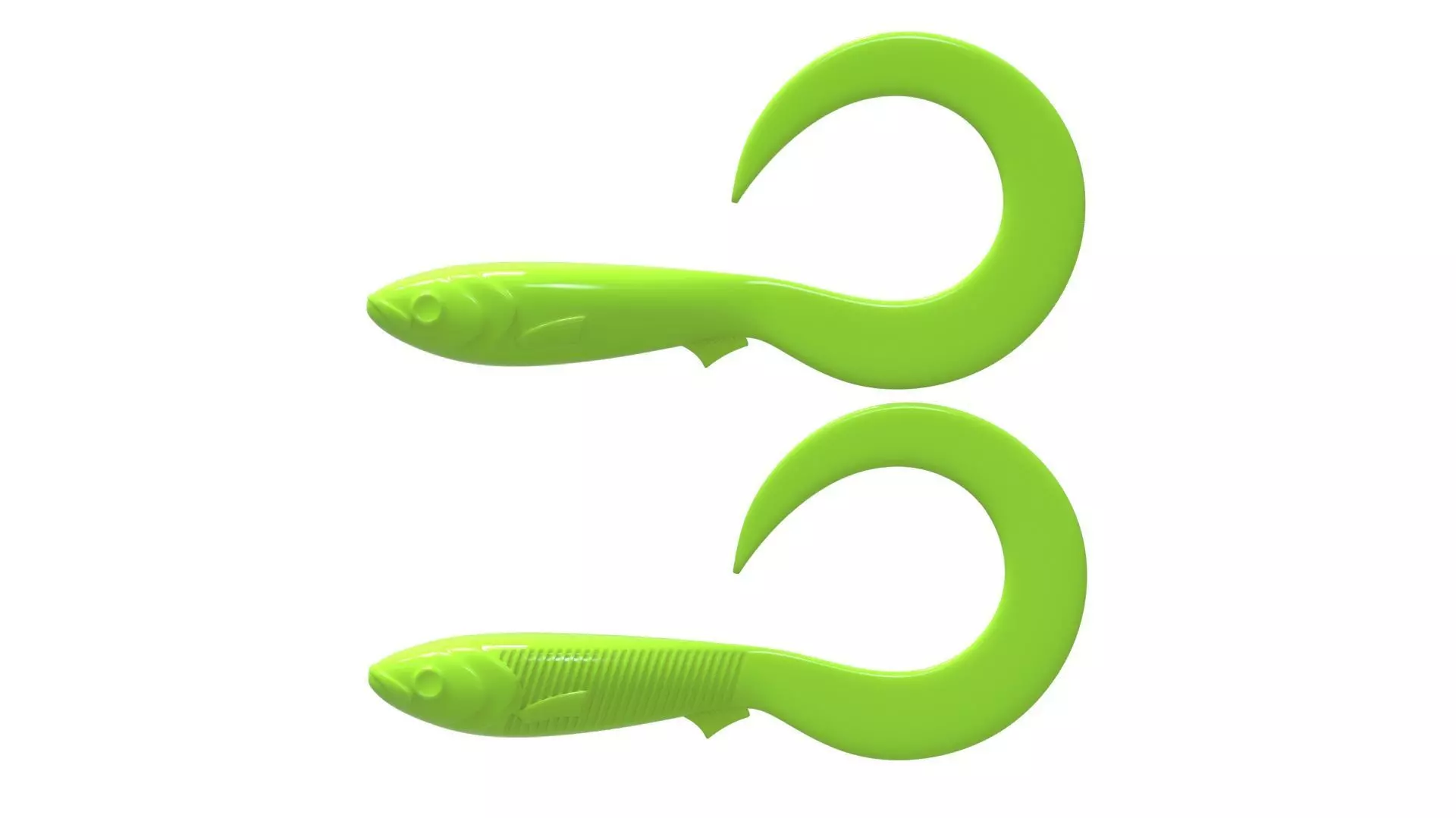 Soft Lure - twister 160mm 3D print model