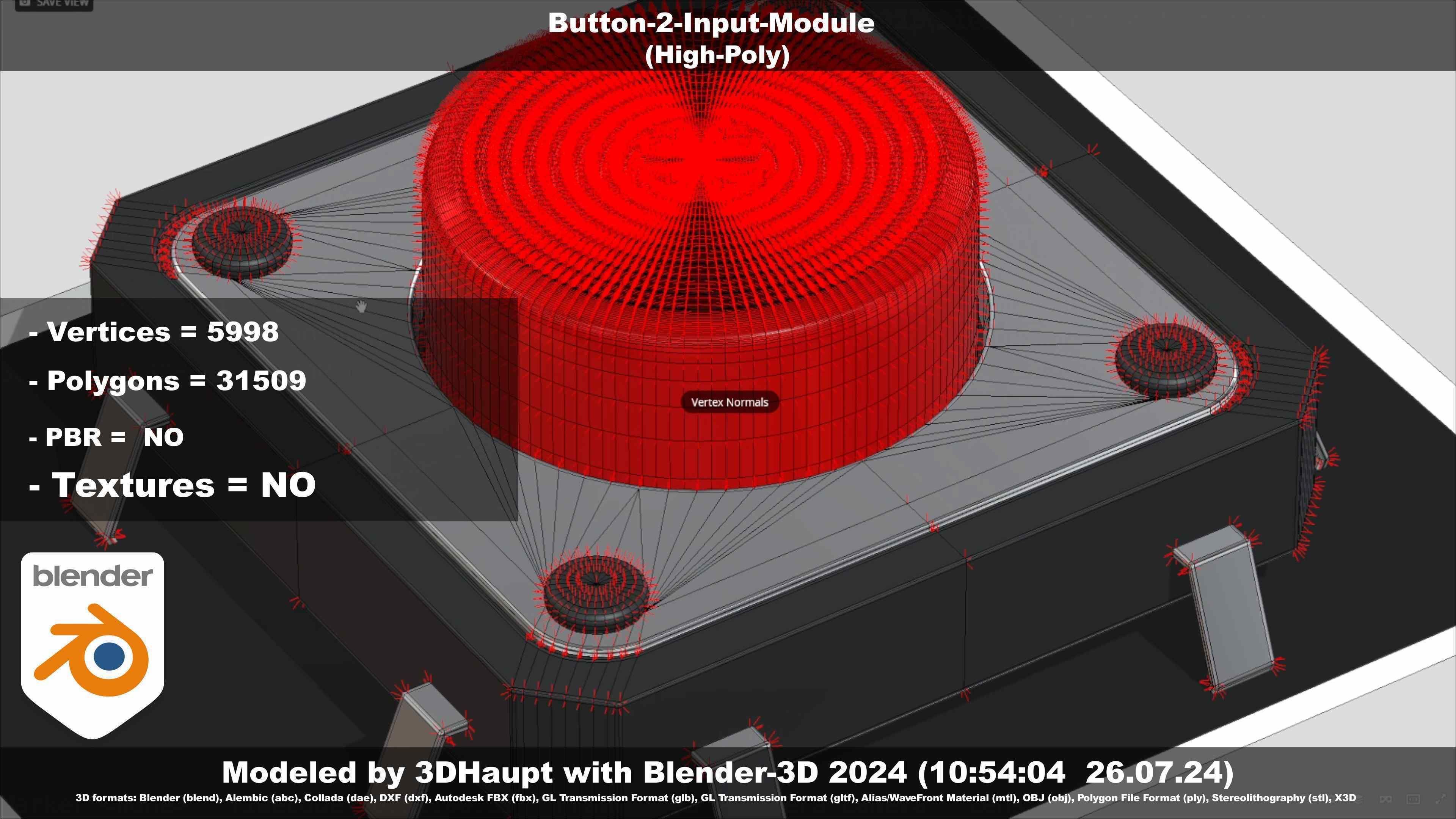 Button-2-Input-Module 3D model_56