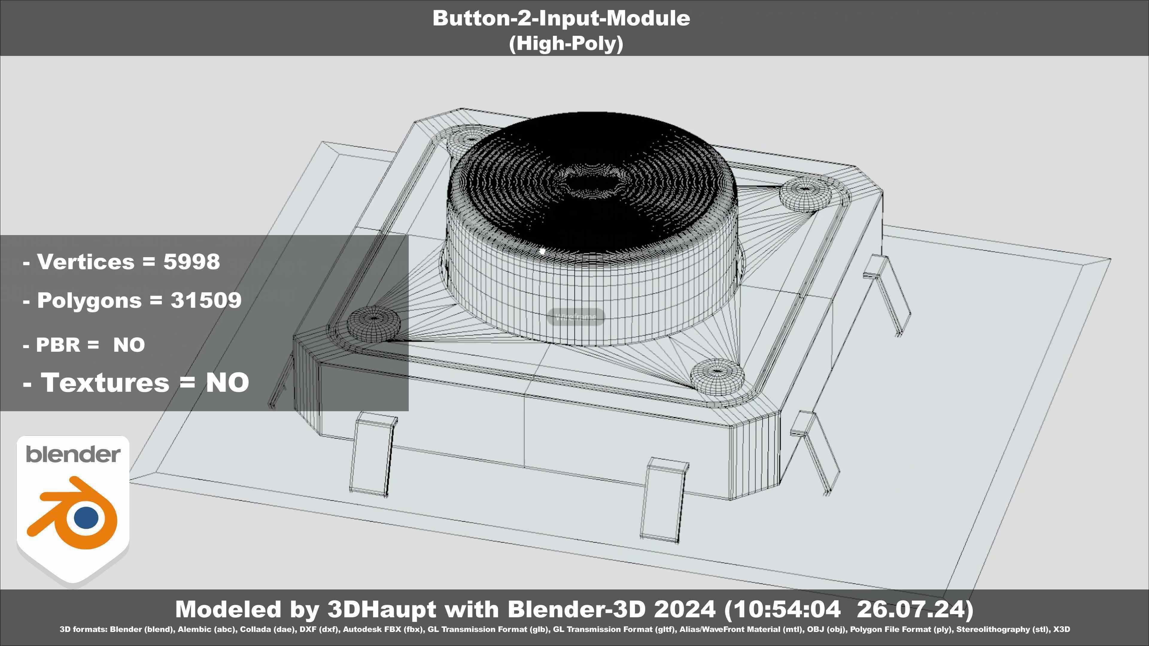 Button-2-Input-Module 3D model_52