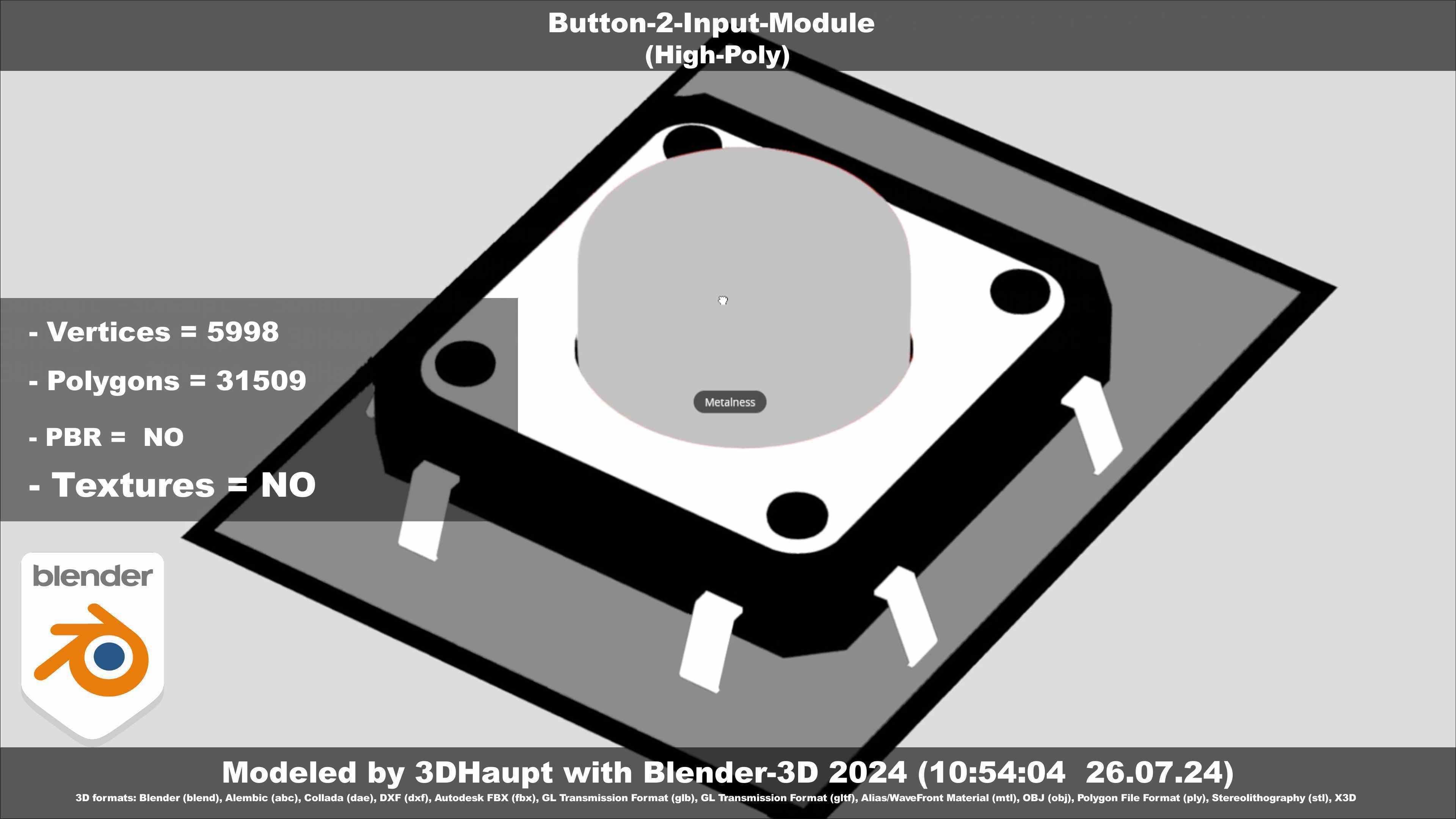 Button-2-Input-Module 3D model_11