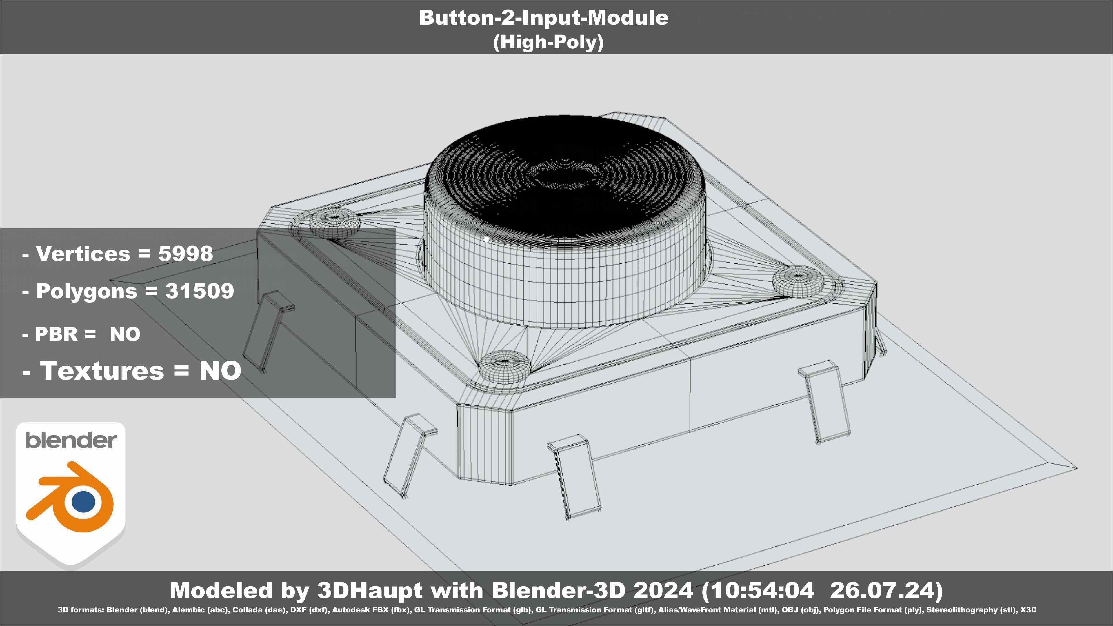 Button-2-Input-Module 3D model_94