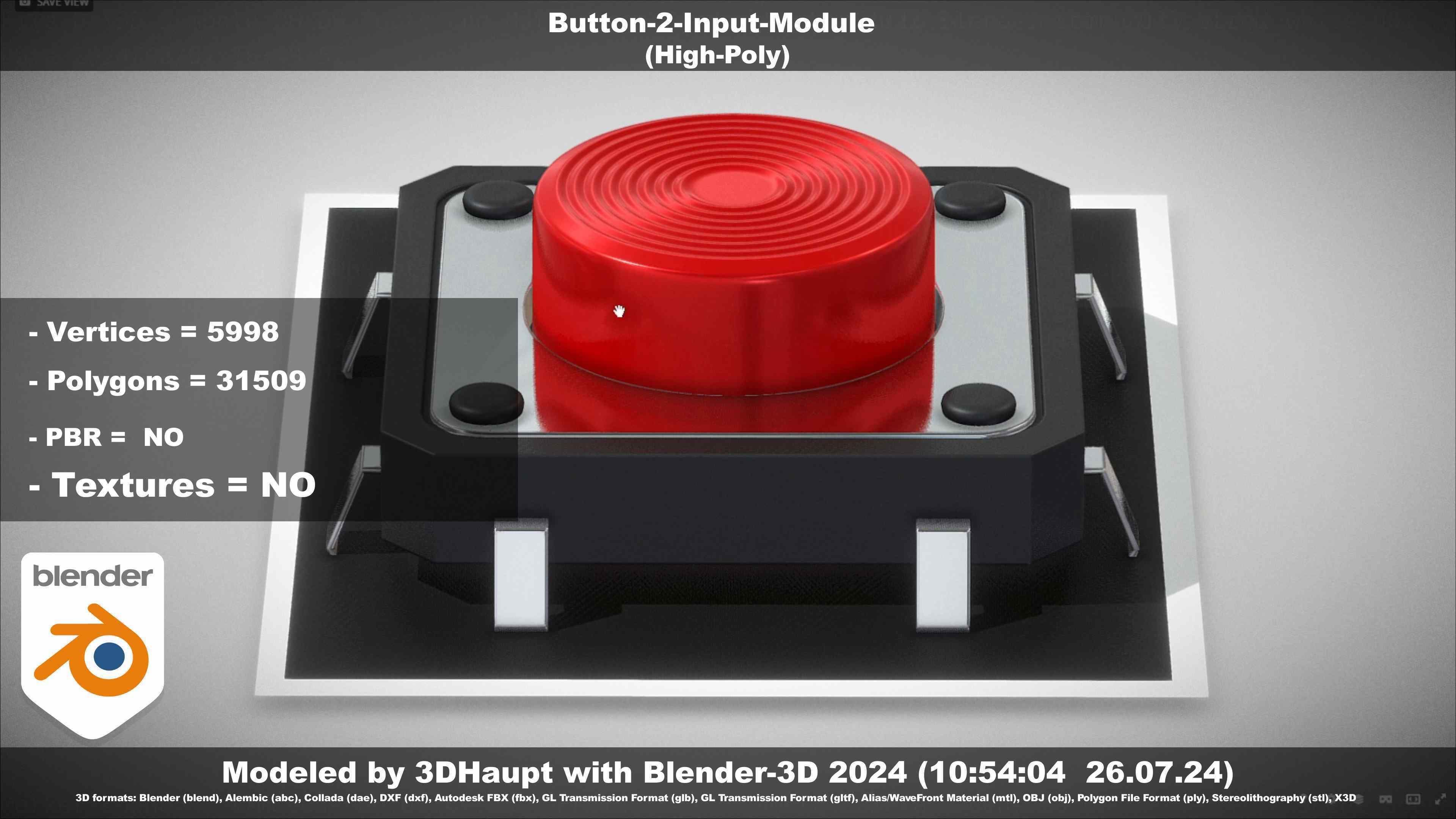 Button-2-Input-Module 3D model_93