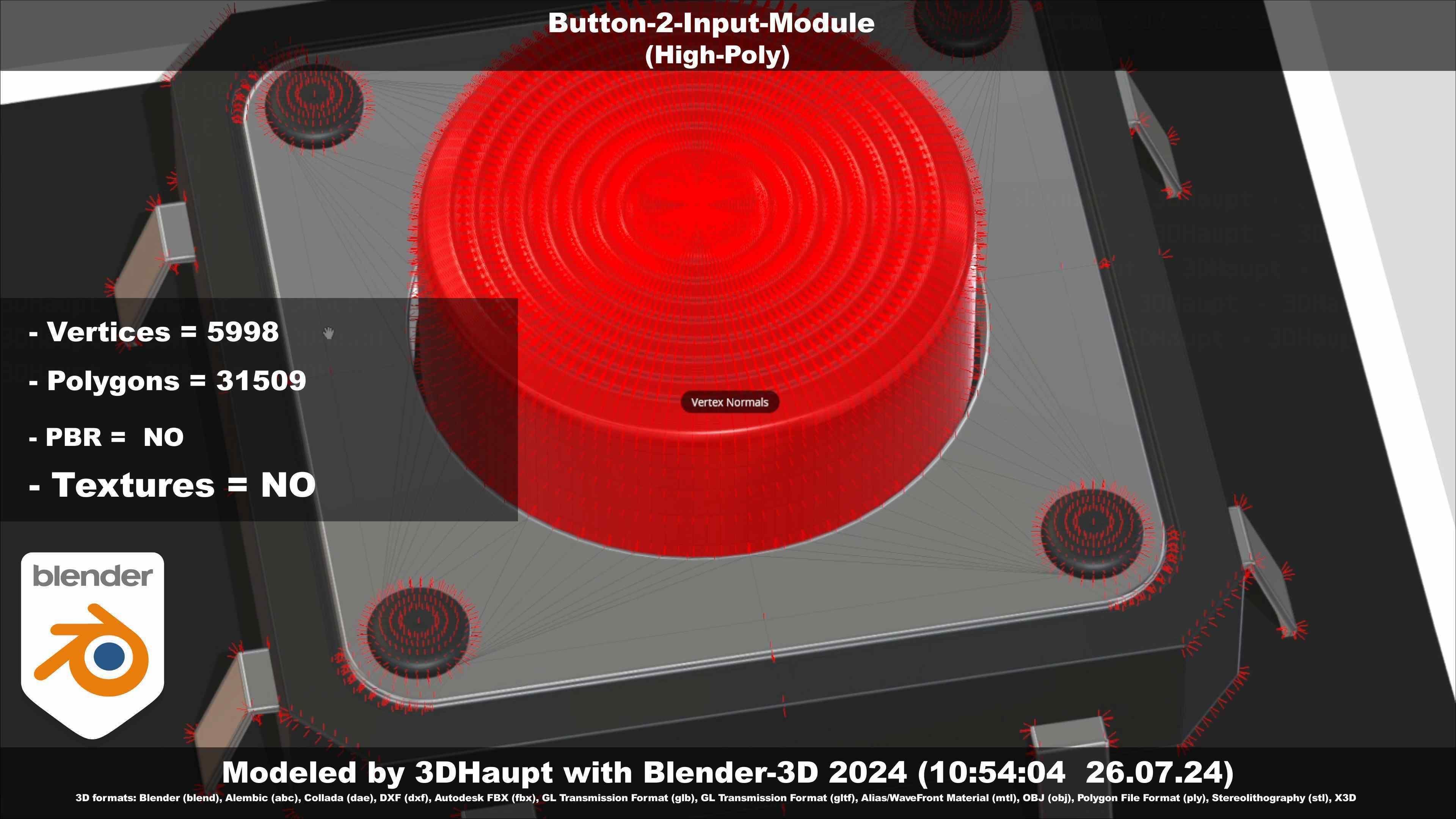 Button-2-Input-Module 3D model_88