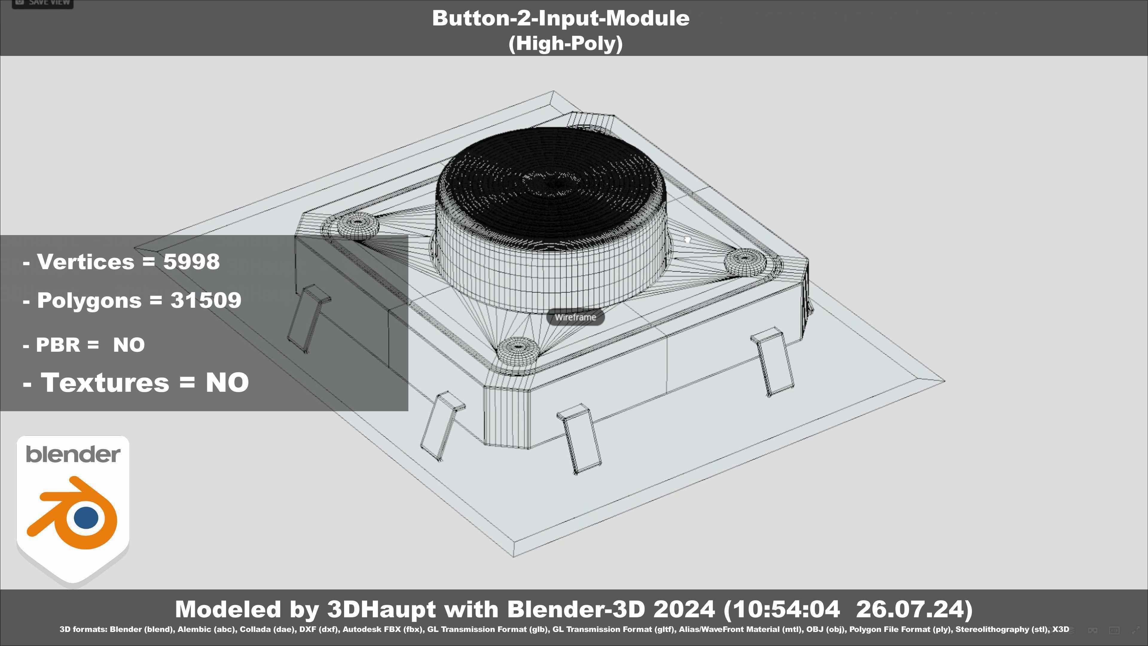 Button-2-Input-Module 3D model_97